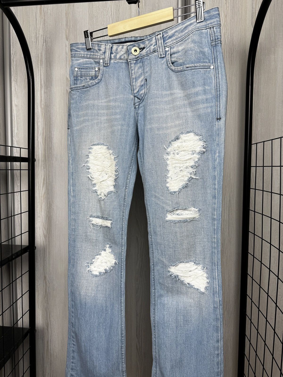 Dolce & Gabbana Dolce & Gabbana vintage distressed denim blue jeans Size US 31 - 4 Thumbnail