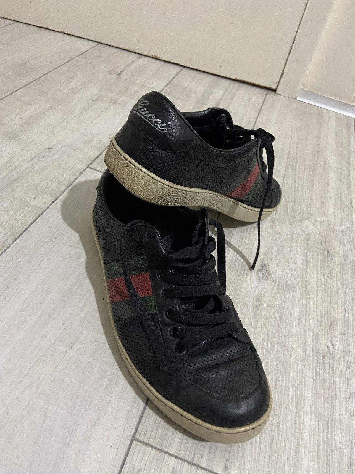 Gucci Gucci Ace Low Top Sneaker Size US 6.5 / EU 39-40 - 4 Thumbnail