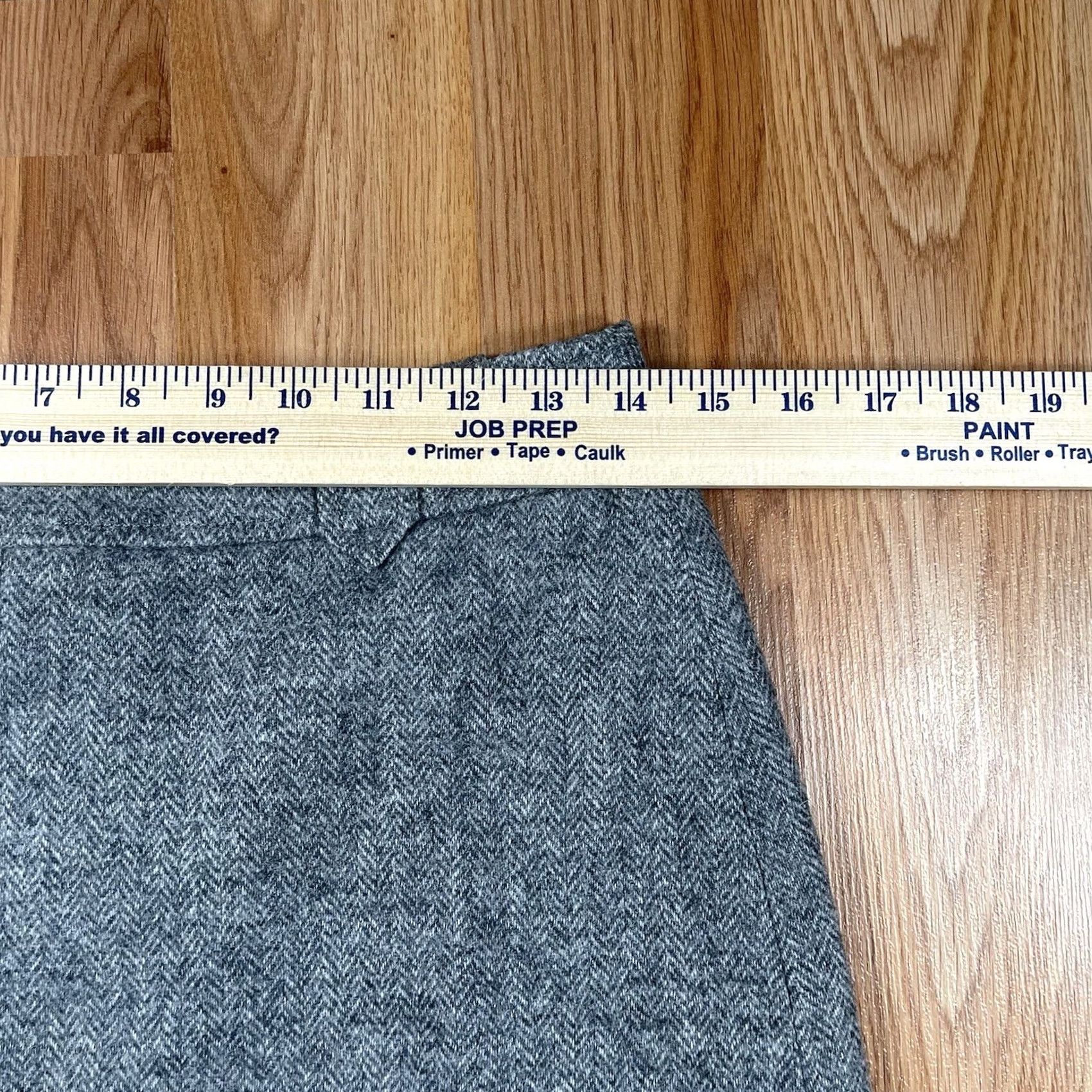 Talbots Talbots Womens Size 2 Solid Gray Wool Blend Knee Length Lined Pencil -Vintage Condition Size 26" / US 2 / IT 38 - 4 Thumbnail