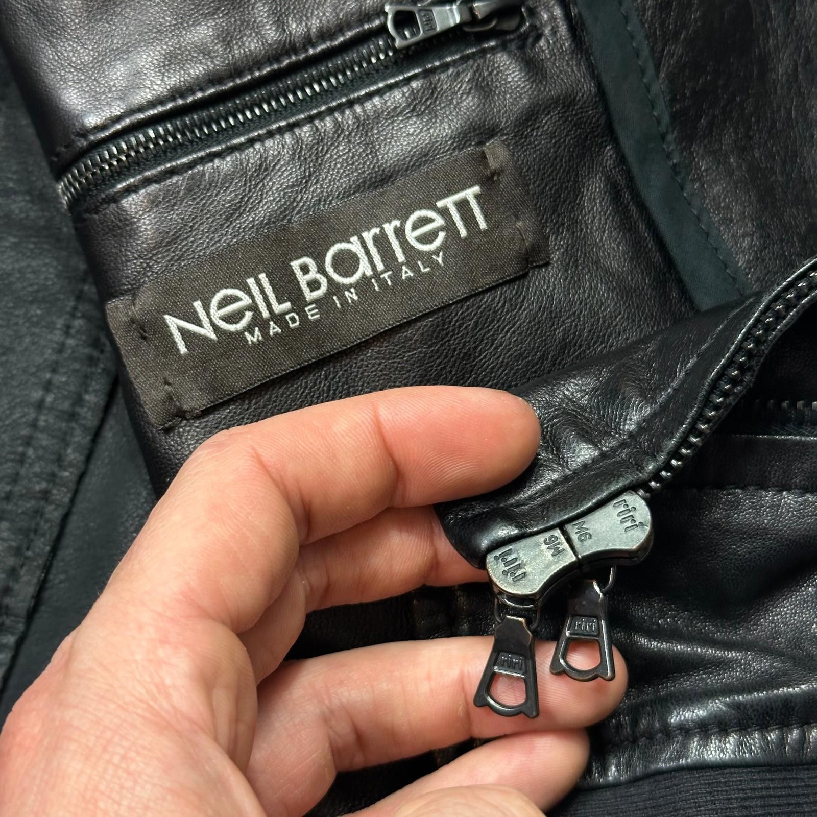 Neil Barrett Neil Barrett 00’s Multi Zip Detailed Leather Flight Jacket M Size US M / EU 48-50 / 2 - 9 Thumbnail