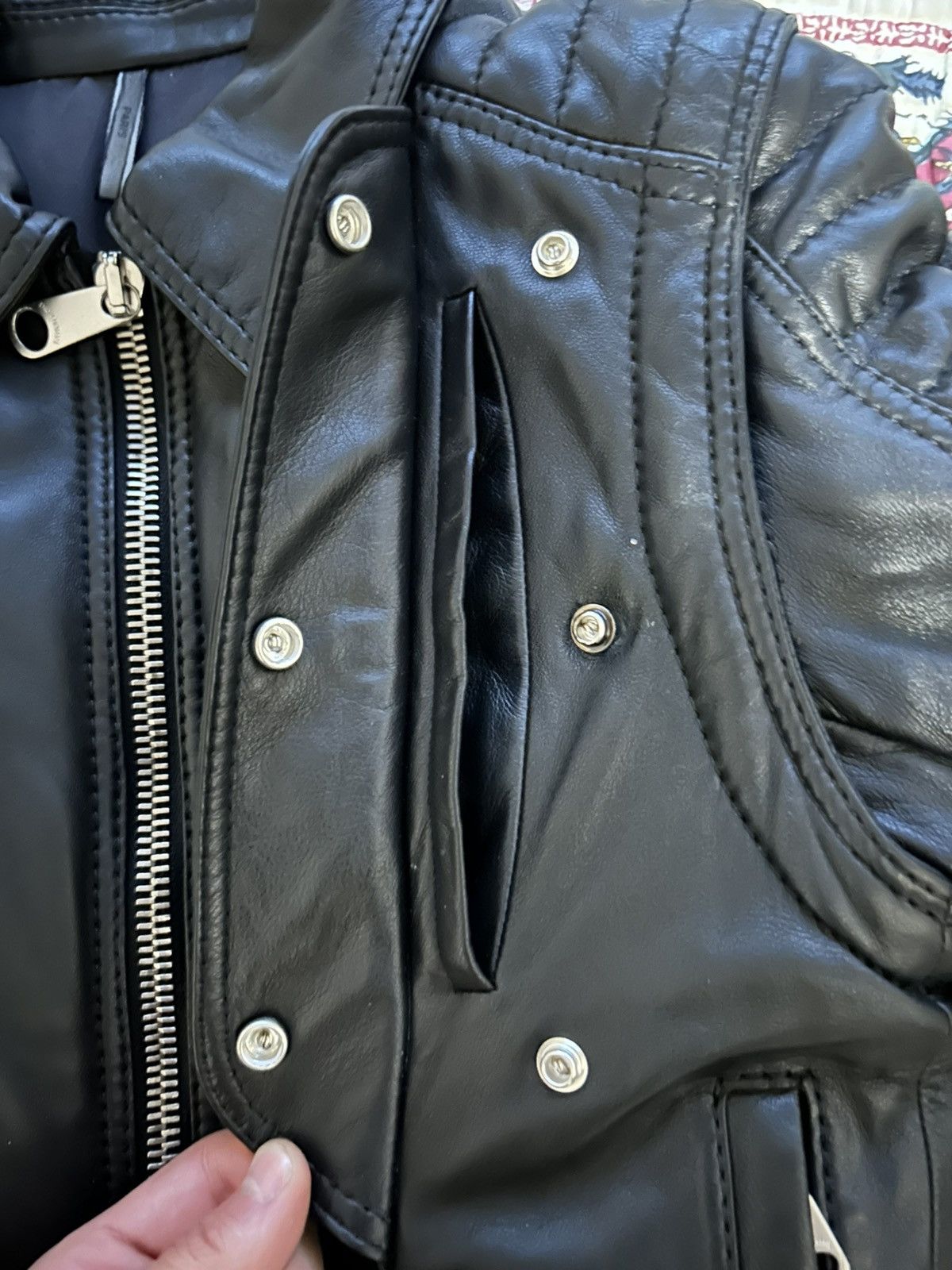 Dior Dior homme leather moto jacket Size US XXS / EU 40 - 8 Thumbnail