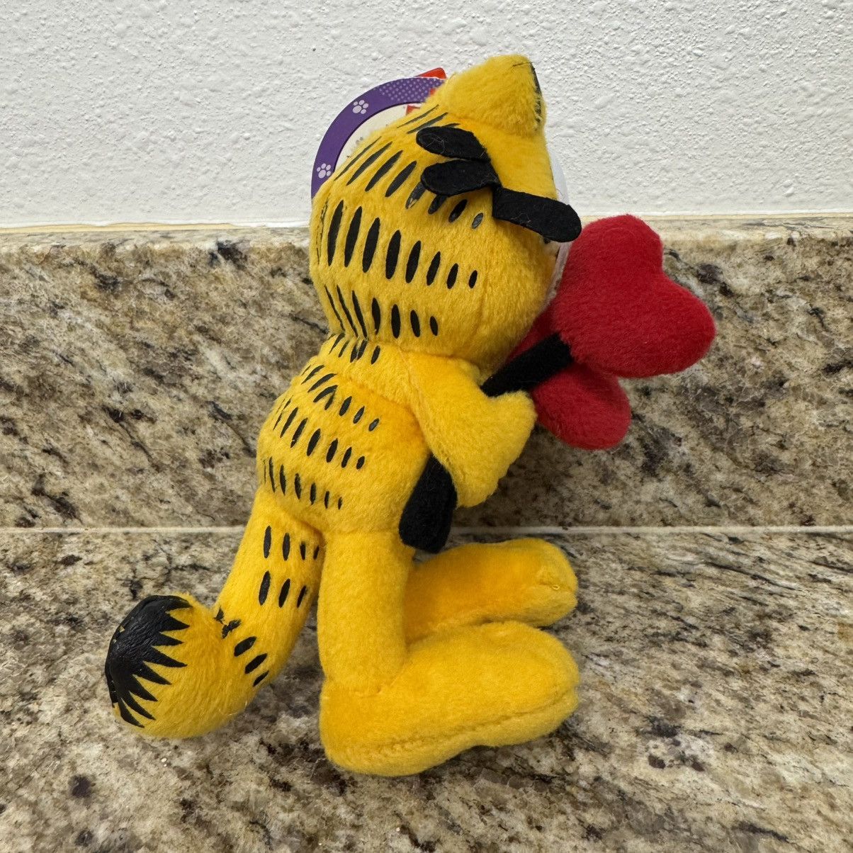 Vintage Vintage Garfield Love Heart Balloons 7" Valentines Day Plush Size ONE SIZE - 3 Thumbnail