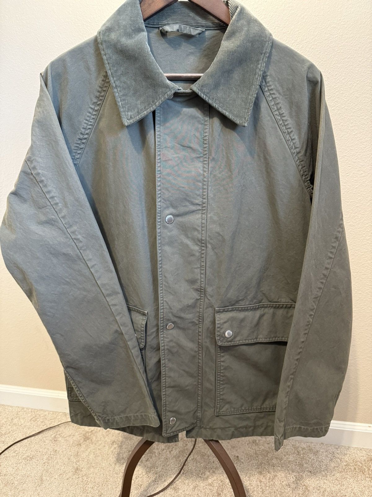 NN07 Glenn Corduroy-Trimmed Garment-Dyed Canvas Jacket Size US M / EU 48-50 / 2 - 3 Thumbnail