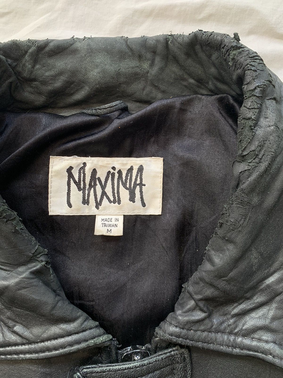 Genuine Leather Vintage Japanese Brand Maxima Flight Bomber Leather Jacket Size US M / EU 48-50 / 2 - 6 Thumbnail
