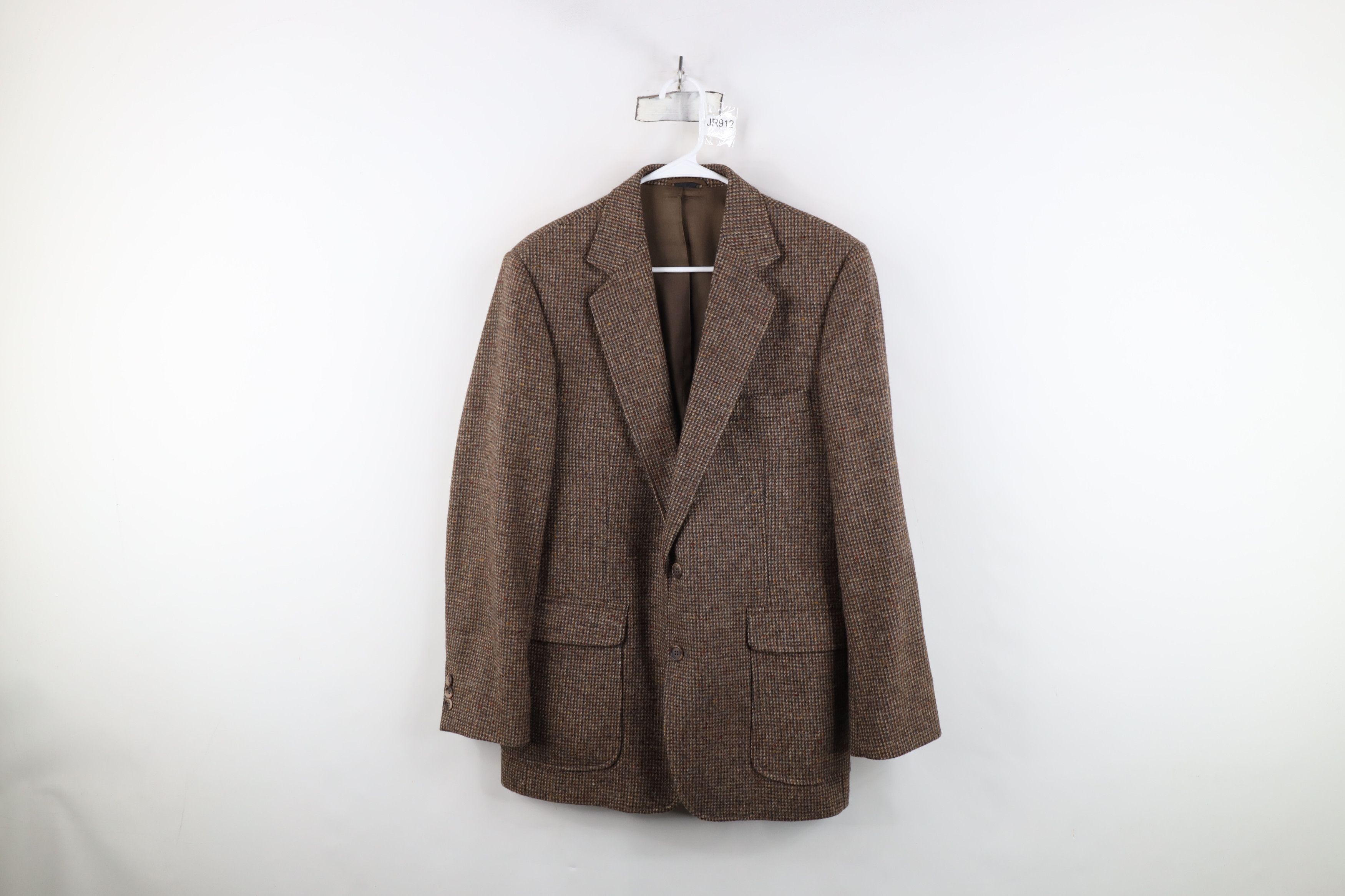 Vintage Vintage 70s Streetwear Tweed Suit Coat Blazer Jacket USA Size US L / EU 52-54 / 3 - 1 Thumbnail