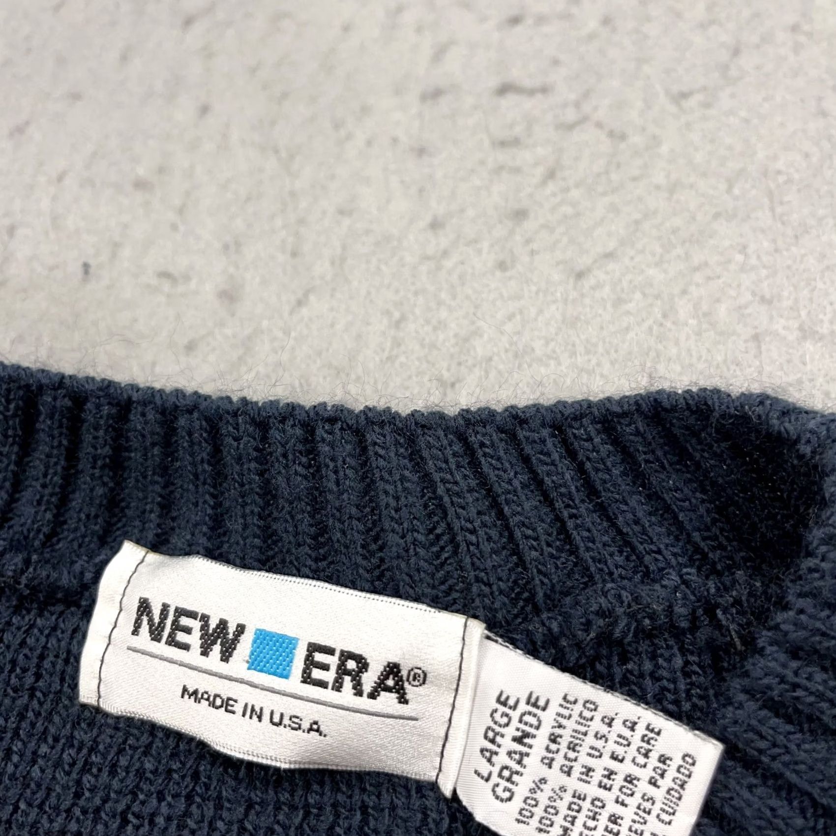 New Era VINTAGE New Era Sweater Mens L Blue USA 90s Crewneck Knit Pullover Logo Chill Glory USA 90s Mens Size US L / EU 52-54 / 3 - 4 Thumbnail