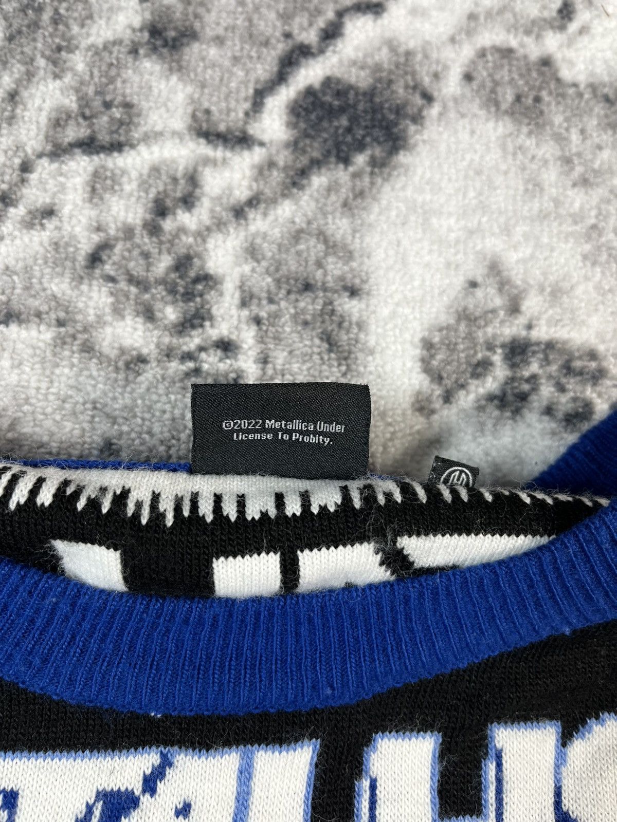 Metallica Metallica Knit Sweater Blue Lightning Probit L Size US L / EU 52-54 / 3 - 6 Thumbnail