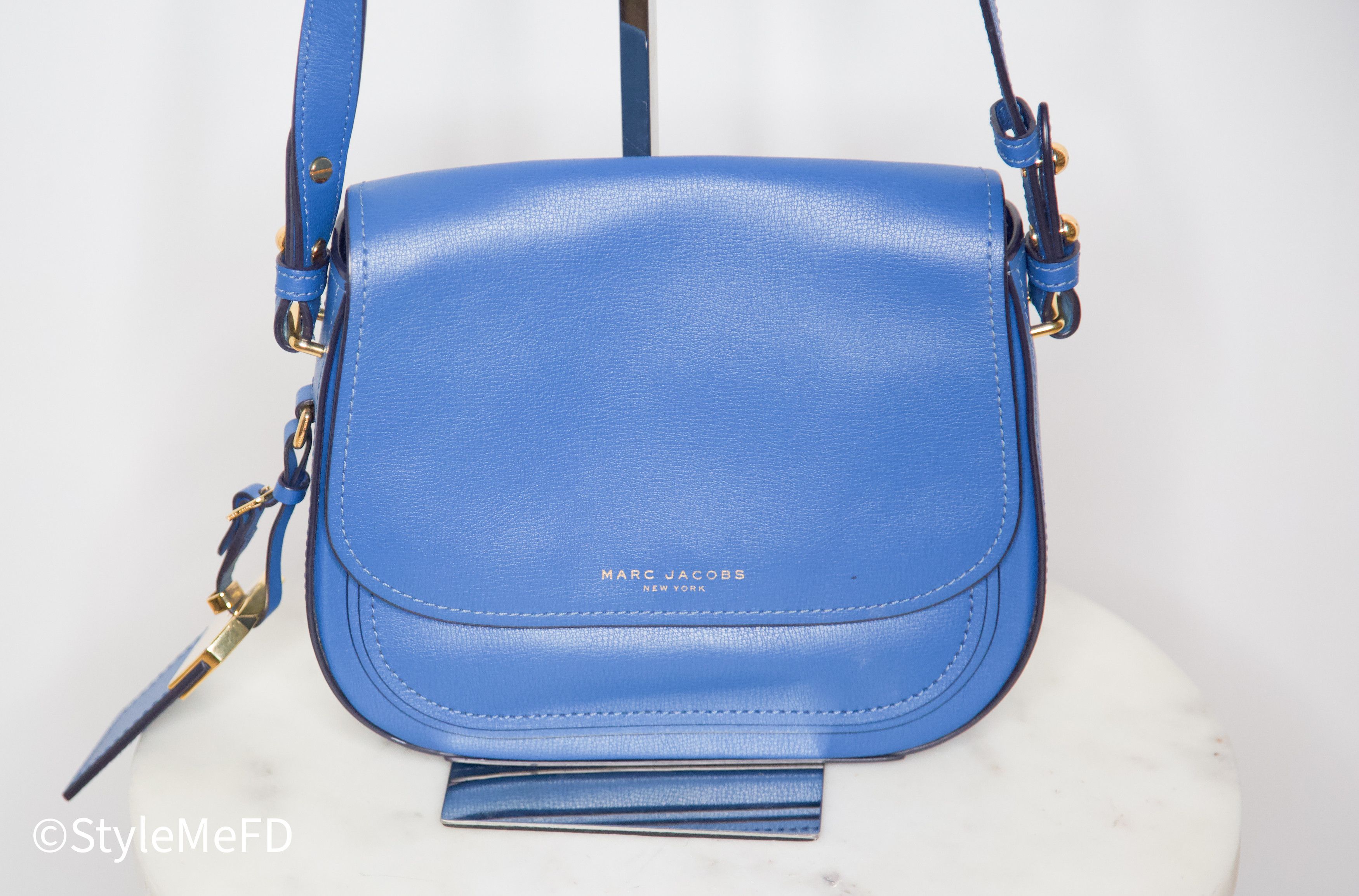 Marc Jacobs Marc Jacobs “Mini Rider” Saddle Cross Body Bag in Blue Size ONE SIZE - 2 Thumbnail