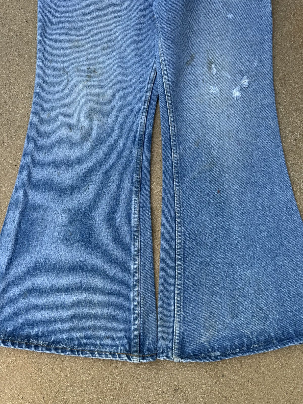 Levi's Vtg 80’s Levi’s 684 Orange Tab Bellbottom Flare Jeans 34x29 Size US 34 / EU 50 - 3 Thumbnail