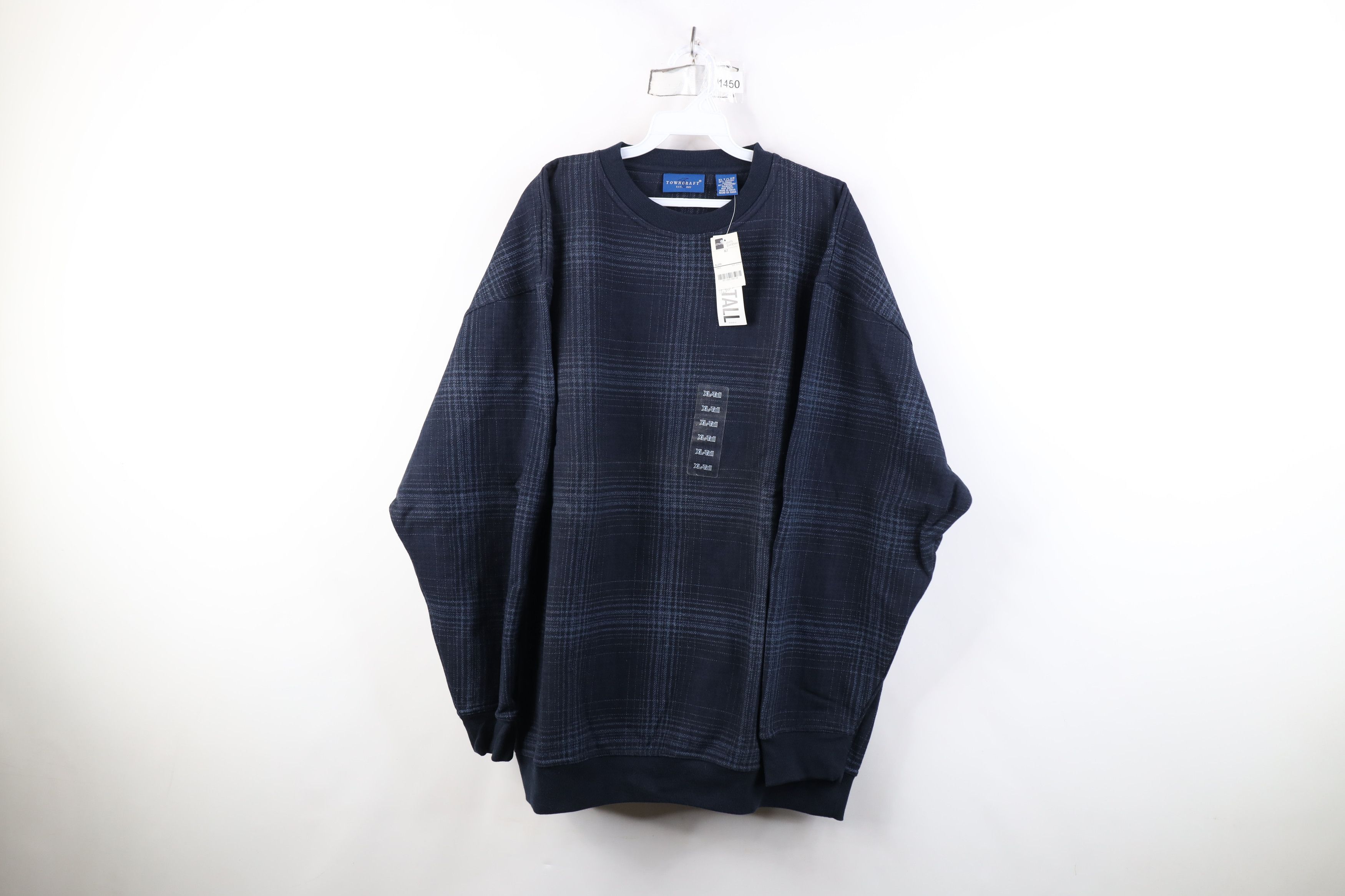 Vintage Deadstock Vintage 90s Streetwear Crewneck Sweatshirt Blue Size US XL / EU 56 / 4 - 1 Thumbnail