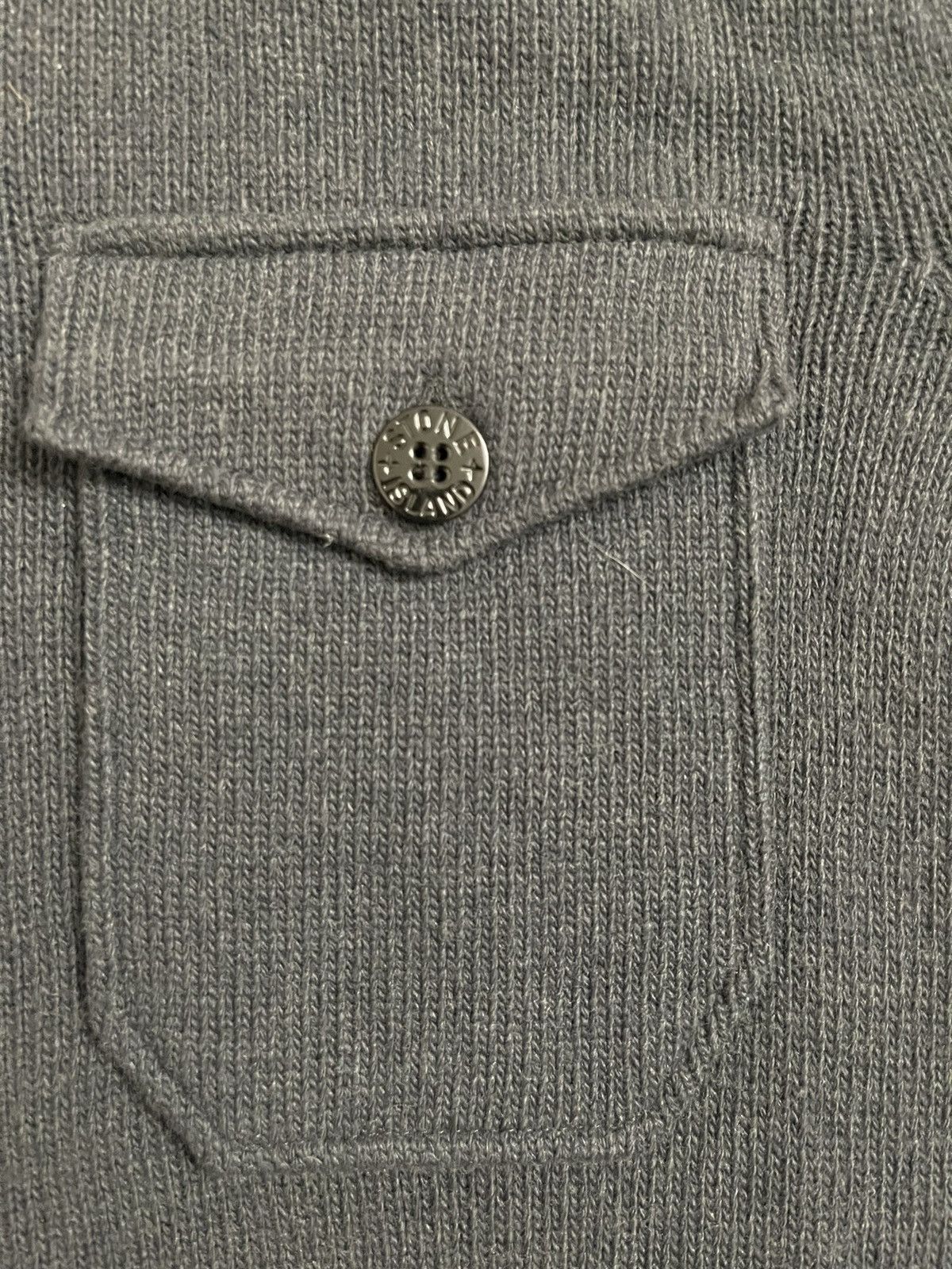 Stone Island Stone Island Knitted Wool Zip Sweater Grey - Size Large Size US L / EU 52-54 / 3 - 3 Thumbnail