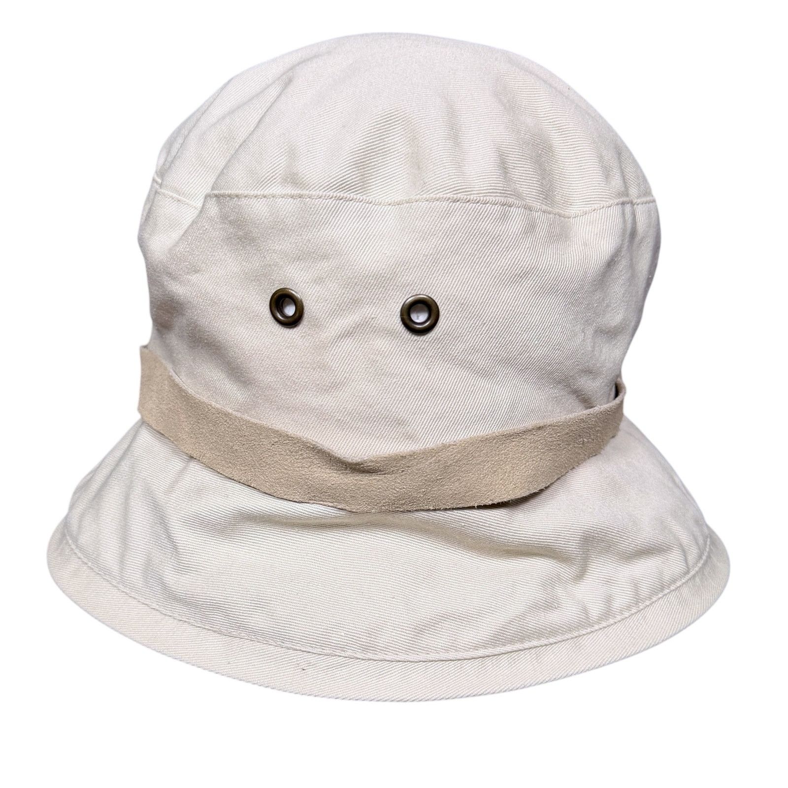 Other Vintage Lilly And Cohoe Off White Tan Canvas Bucket Hat Size ONE SIZE - 4 Thumbnail