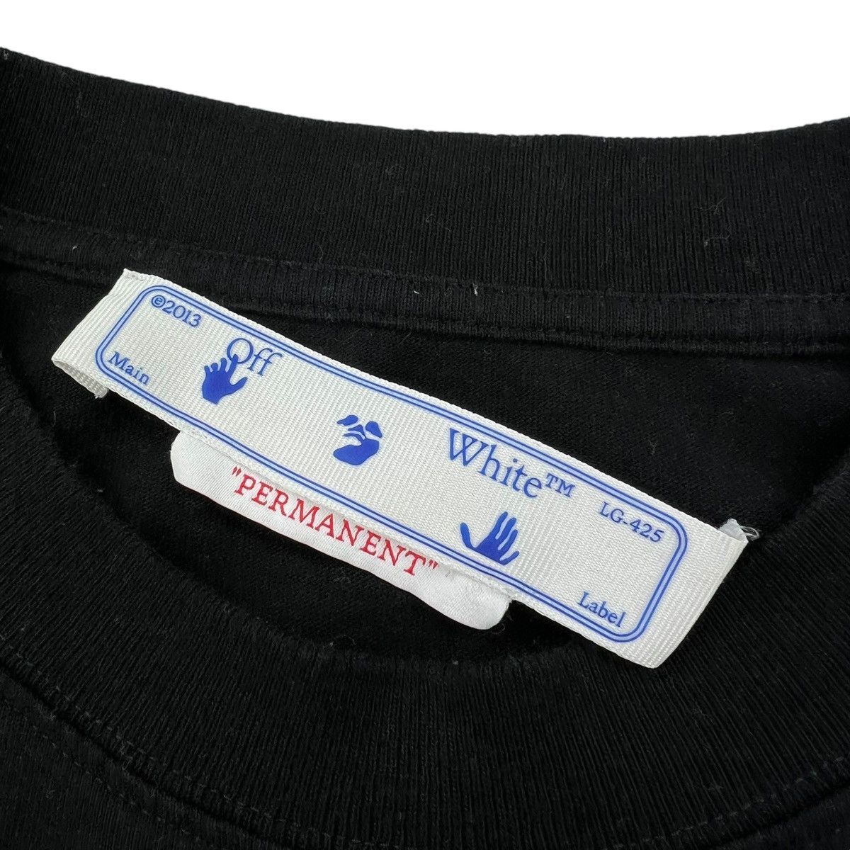 Off-White Off-White Black Rubber Diagonal T Shirt Size US S / EU 44-46 / 1 - 4 Thumbnail