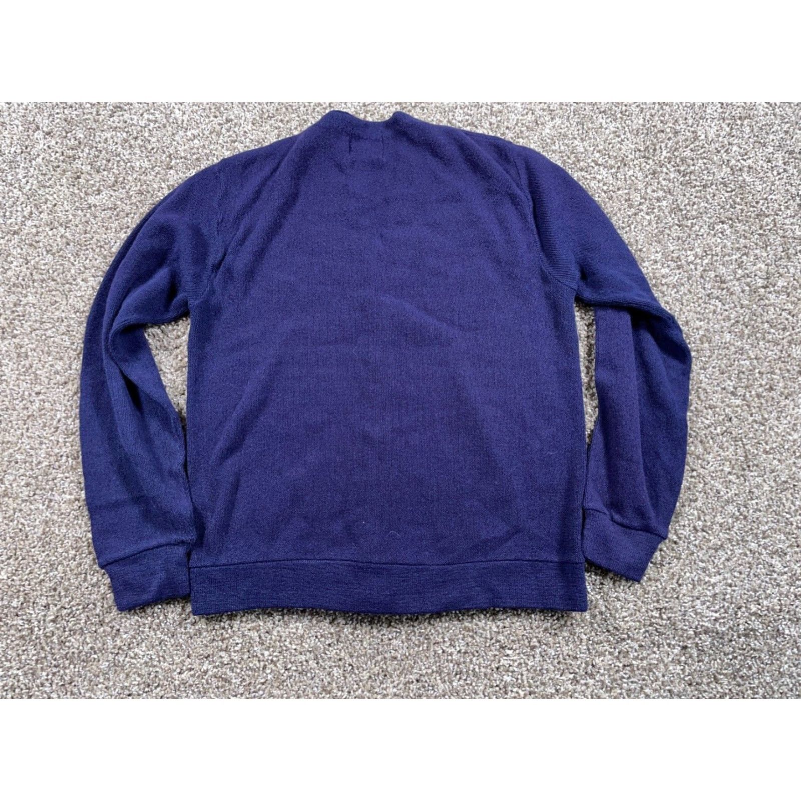 Vintage VINTAGE King Sportswear Cardigan Sweater Adult Medium Dark Blue Acrylic 80s Casual Mens Size US M / EU 48-50 / 2 - 3 Thumbnail