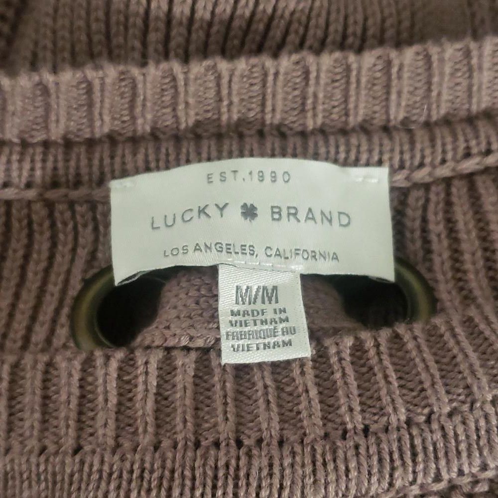 Lucky Brand CT893 Lucky Brand Ladies long Sleeve Brown Sweater M Size M / US 6-8 / IT 42-44 - 4 Thumbnail