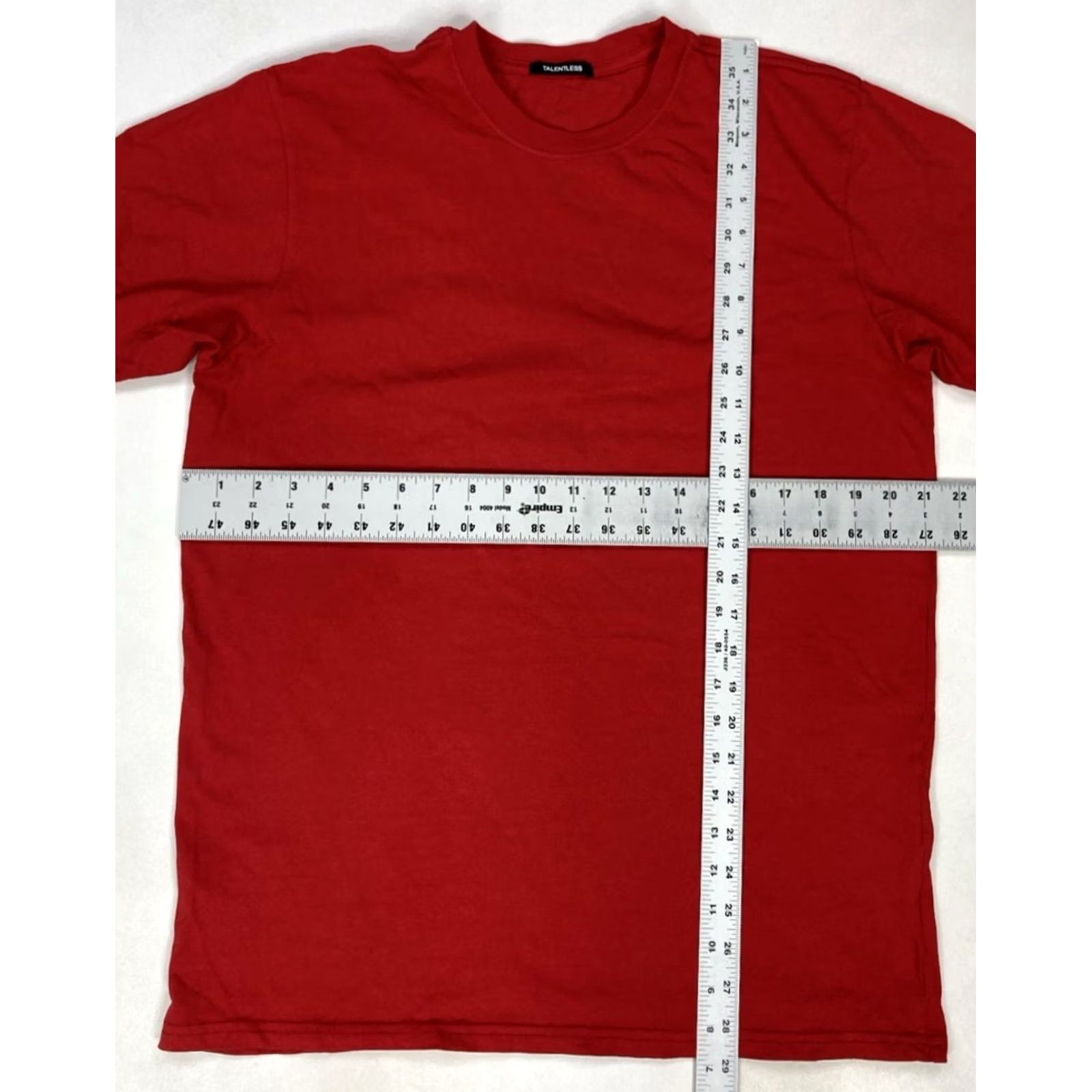 Talentless Talentless T-shirt Men L Red Short Sleeve Crew Neck Cotton Shirt Size US L / EU 52-54 / 3 - 5 Thumbnail