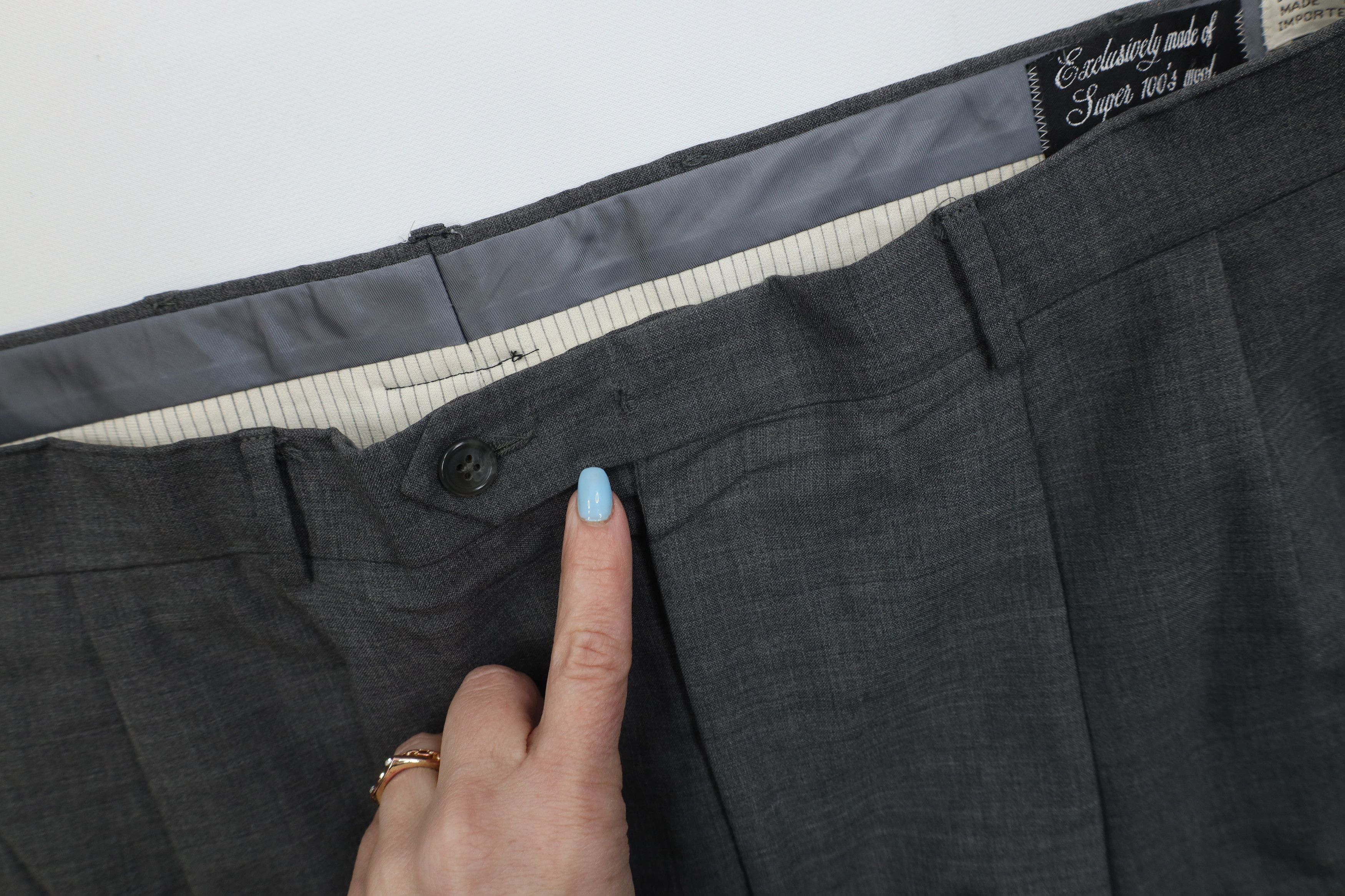 Vintage Vintage 90s Streetwear Wool Knit Wide Leg Chino Pants USA Size US 40 / EU 56 - 11 Thumbnail