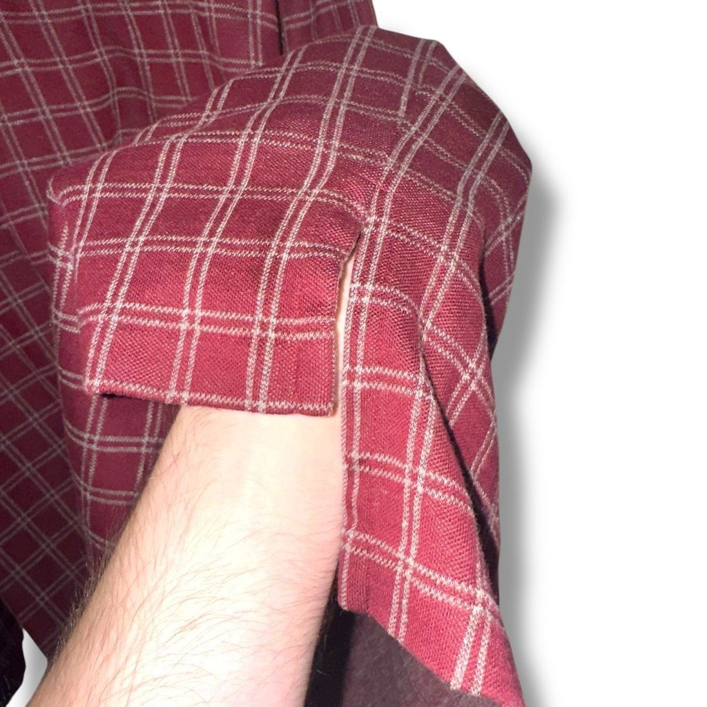 Polo Ralph Lauren 80s Polo Ralph Lauren Wine Red Made in USA L/S Polo Shirt Sz Size US L / EU 52-54 / 3 - 7 Thumbnail