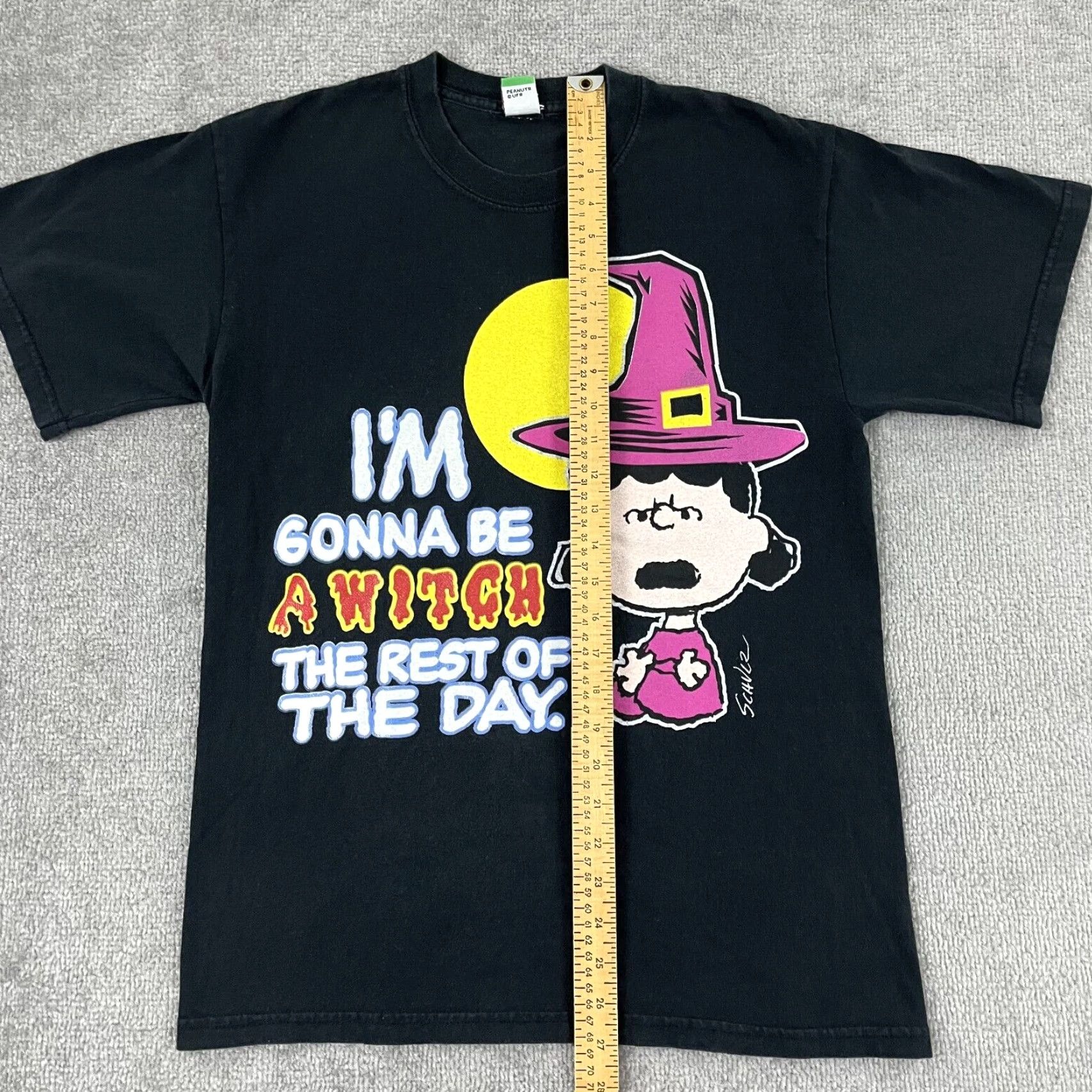 Peanuts VINTAGE Peanuts CHARLIE BROWN Shirt Unisex Adults M Black 90s Lucy Witch Graphic Tee Graphic Print 90s Size US M / EU 48-50 / 2 - 4 Thumbnail
