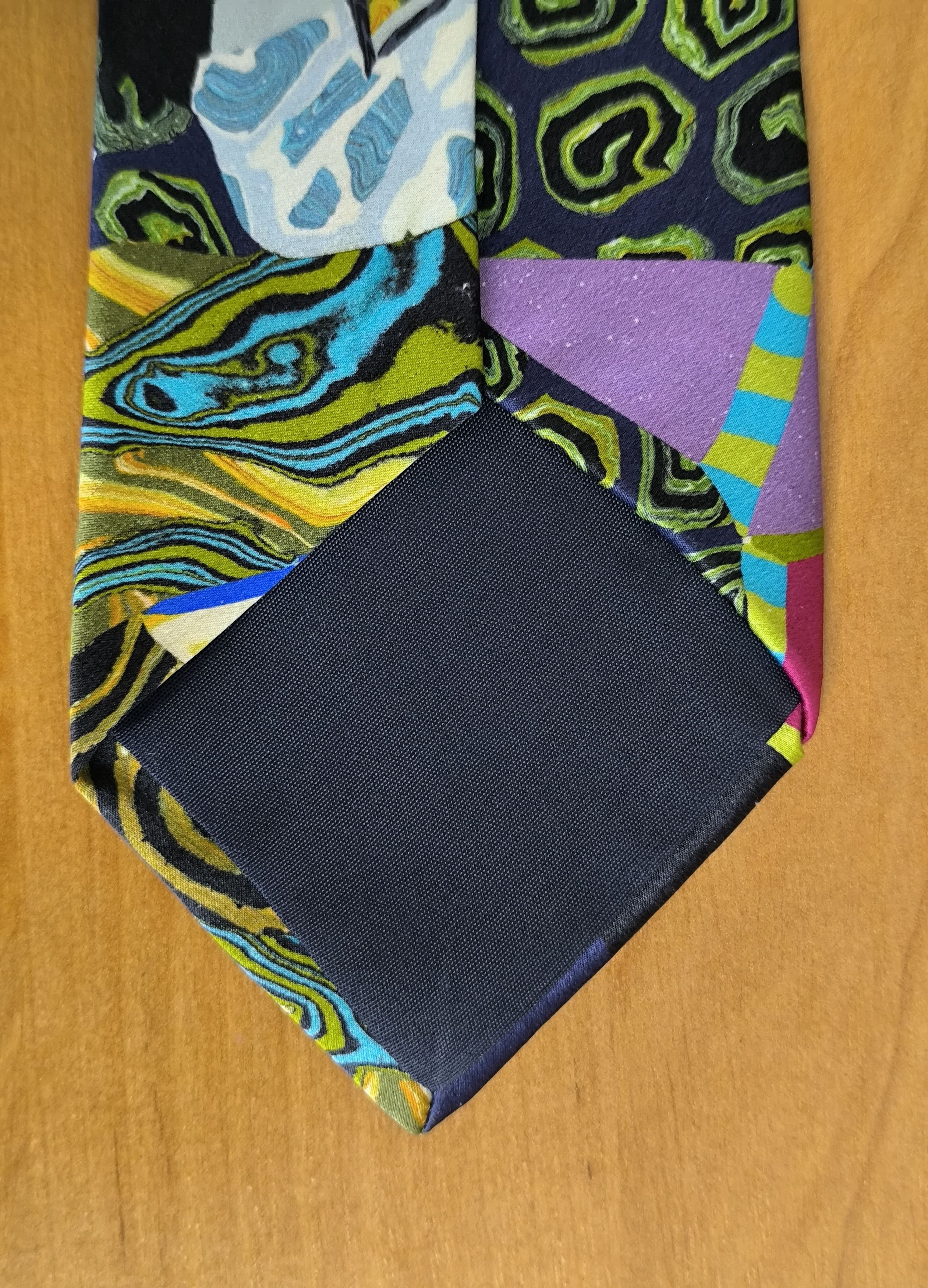 Yohji Yamamoto Yohji Yamamoto POUR HOMME Vintage Abstract Silk Tie Made in Size ONE SIZE - 7 Thumbnail