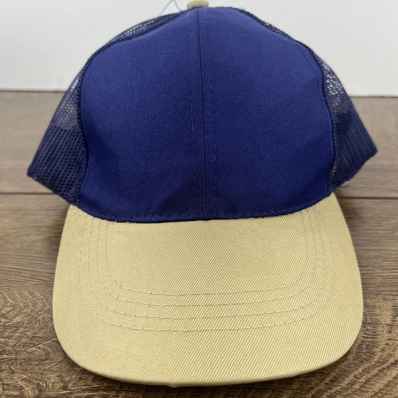 Other Blue Tan Baseball Hat Blue Hat Adjustable Adult Size Blue Ha Size ONE SIZE - 5 Thumbnail