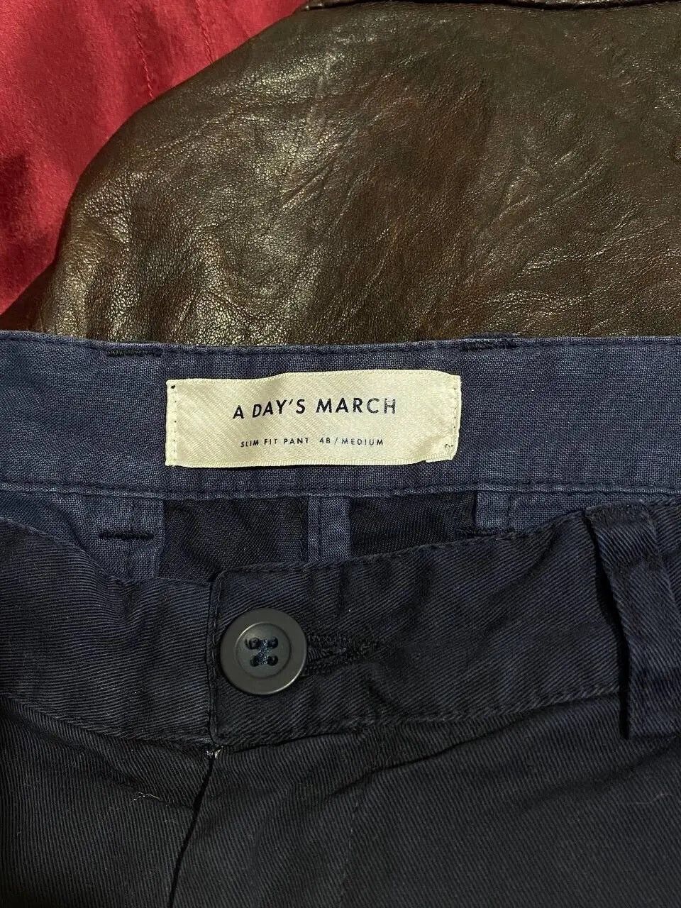 A Day's March A Day’s March Slim Fit Pant Trousers In Navy Size 48 Size US 30 / EU 46 - 5 Thumbnail