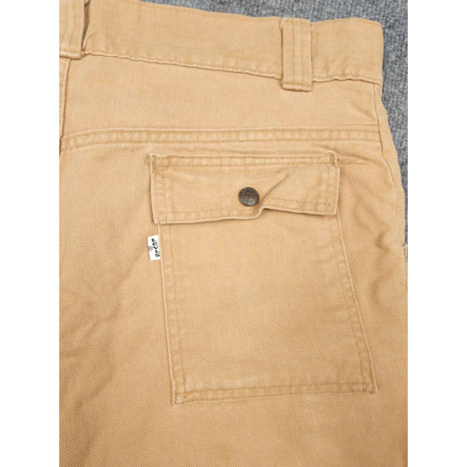 Levi's VINTAGE Levi's Bush Pants Jeans Adult 34 X 25 Beige Cargo Pockets 70s Jeans Pants Size US 34 / EU 50 - 5 Thumbnail