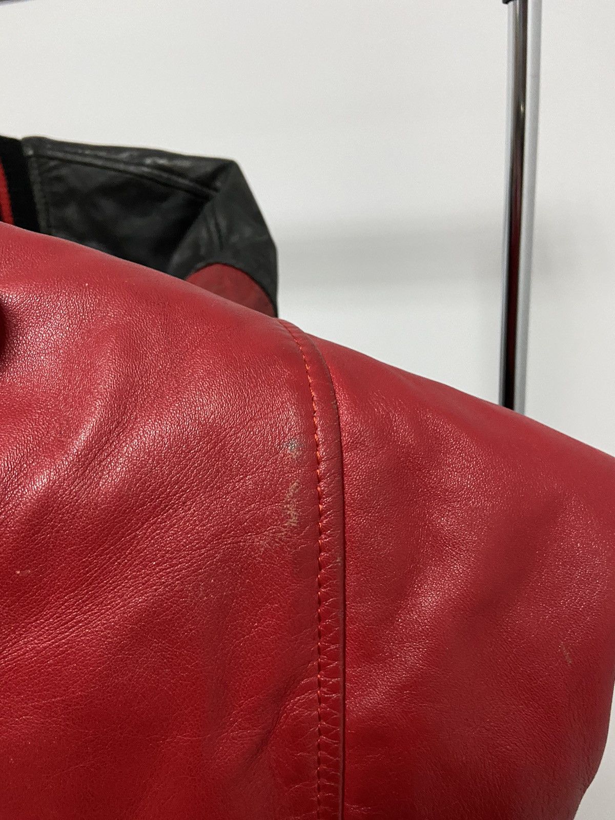 Ferrari × Vintage Ferrari Leather Bomber Jacket Vintage Big Logo Size US XXL / EU 58 / 5 - 13 Thumbnail