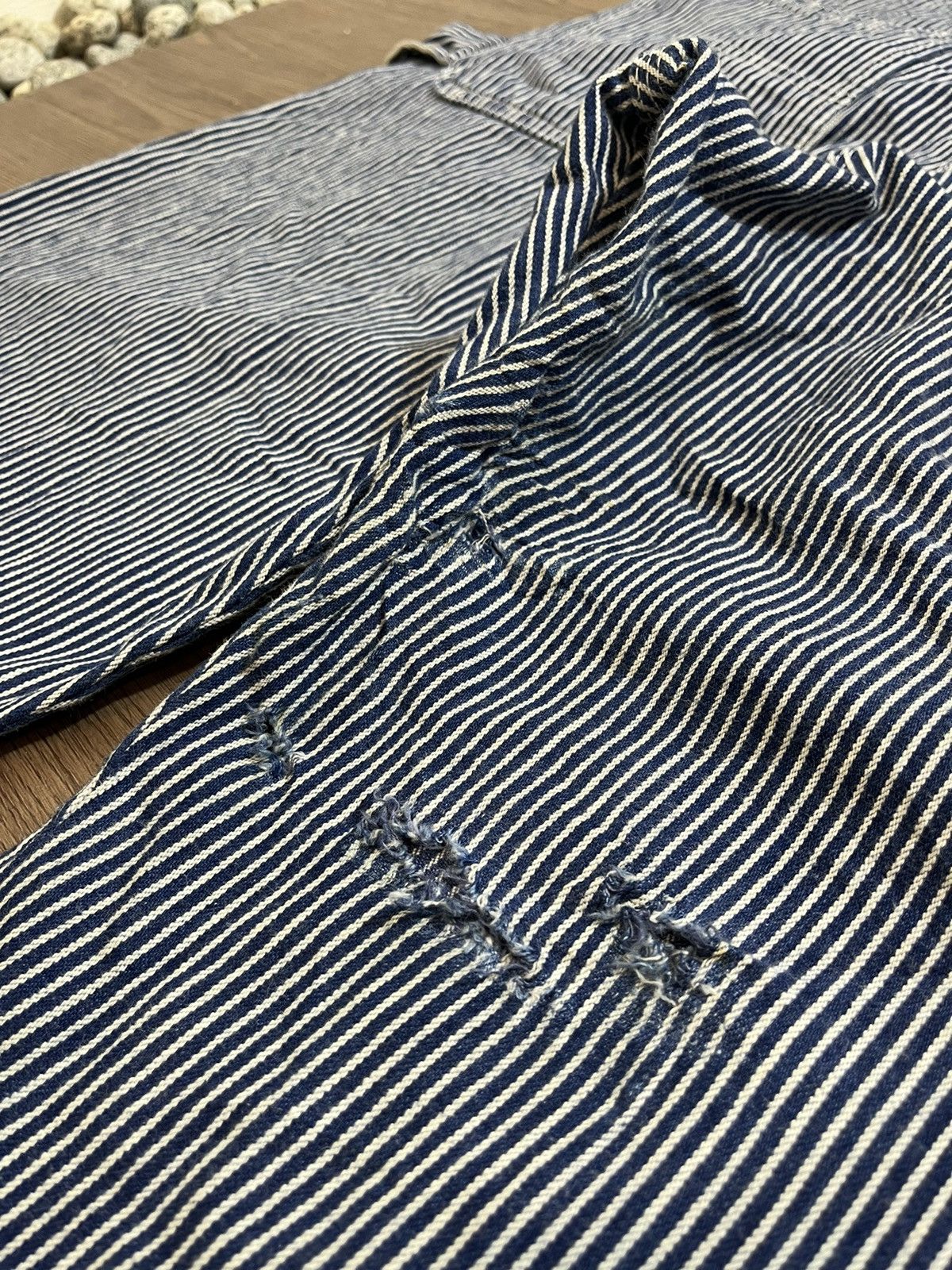 Pointer × Vintage Pointer Vintage Hickory Stripe Carpenter Overalls Size US 36 / EU 52 - 16 Thumbnail