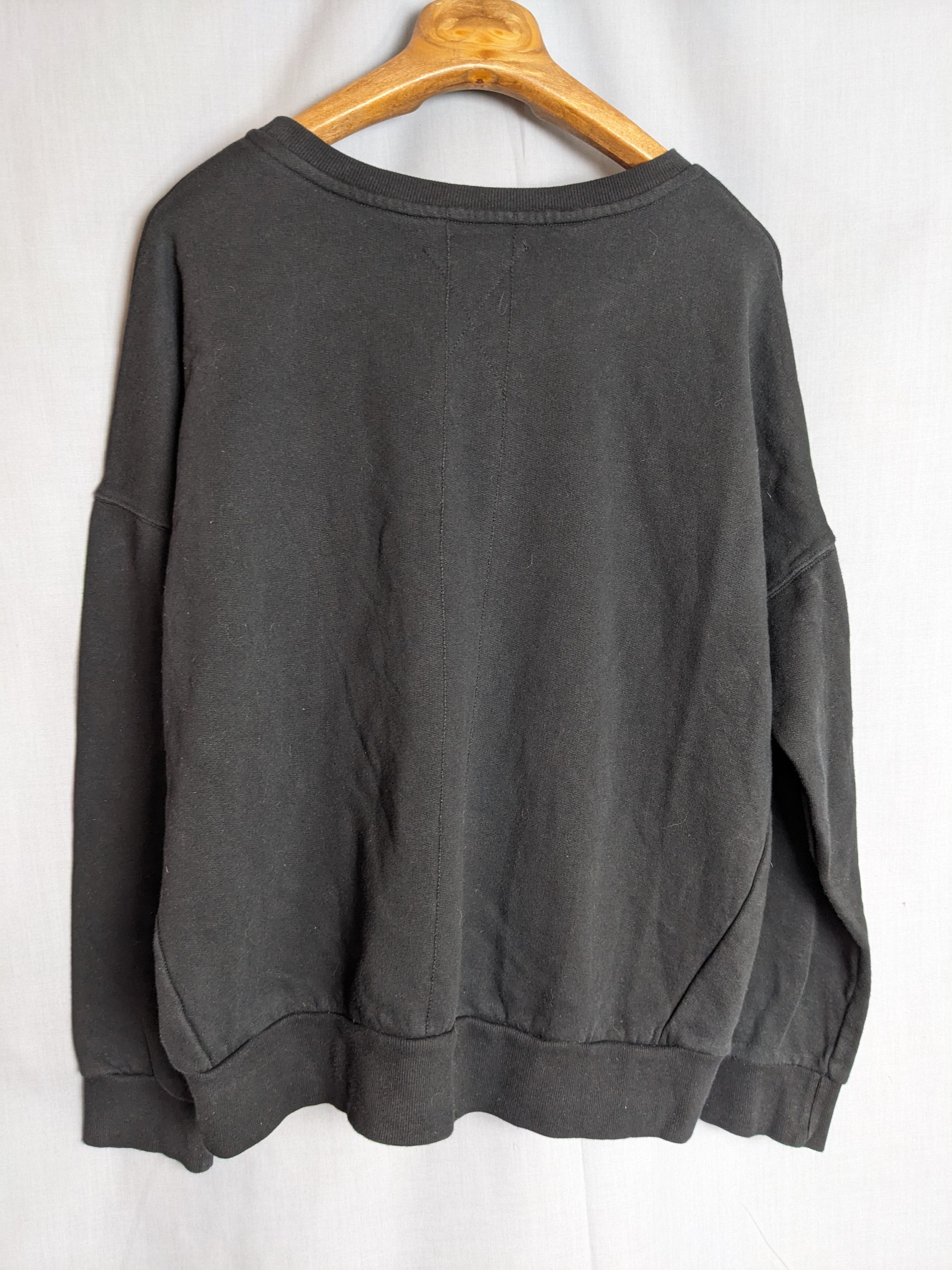 Other Religion London Womens Jumper Black Cropped Oversized Size L / US 10 / IT 46 - 4 Thumbnail