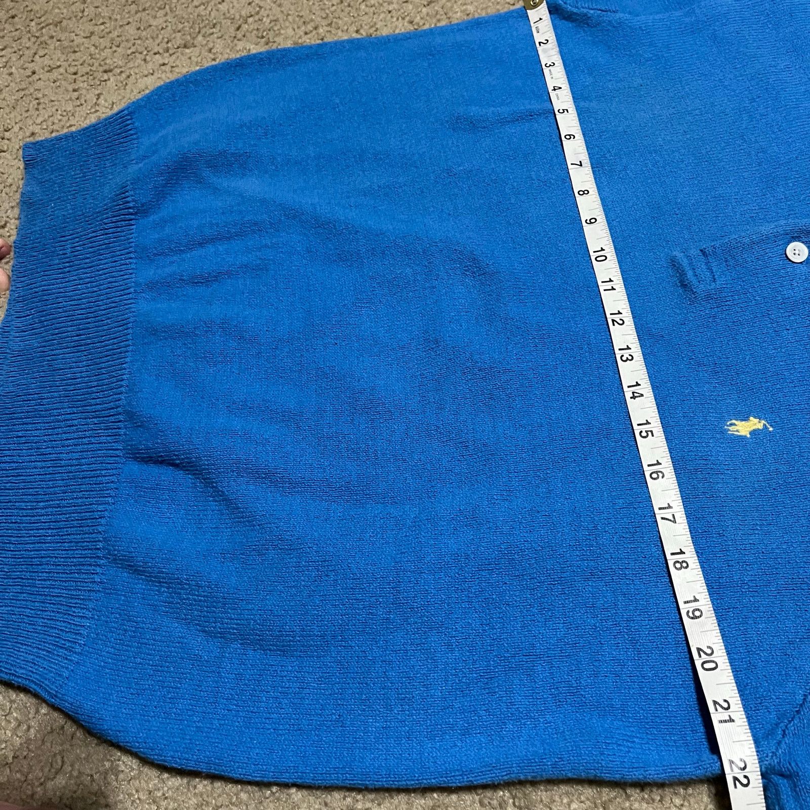 Polo Ralph Lauren Polo Ralph Lauren Thick Cotton Blue Sweater/Polo XL Size US XL / EU 56 / 4 - 5 Thumbnail