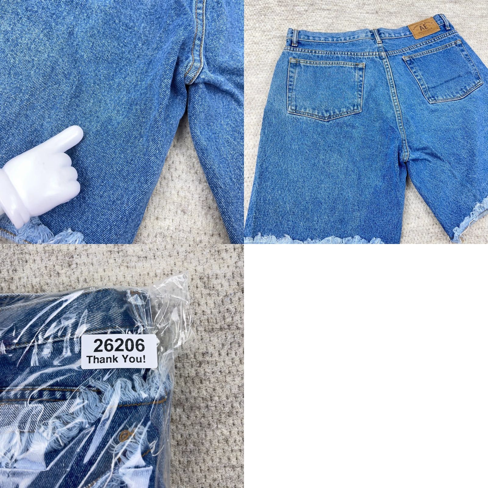 American Eagle Outfitters VINTAGE American Eagle Outfitters Shorts Men 36 Blue Denim Jorts Cut Off Med Wash Bermuda Distressed Pockets Logo 5-Pocket Design Jeans/Denim Size US 36 / EU 52 - 9 Thumbnail