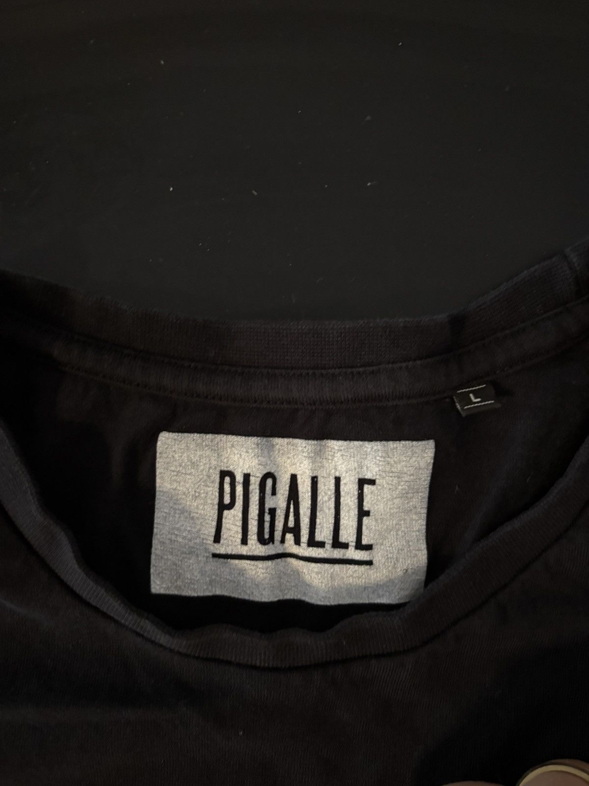 Pigalle Pigalle Black and White Logo with Blue Cursive Script Size US L / EU 52-54 / 3 - 3 Thumbnail