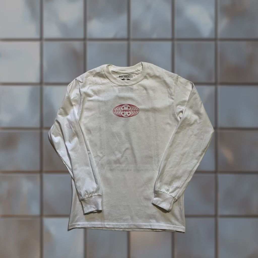 Marcs Riot Society Marc E. Bassy PMD Postmodern Depression L/S T-Shirt White Sz Small Mens Graphic Tee Size US S / EU 44-46 / 1 - 1 Thumbnail