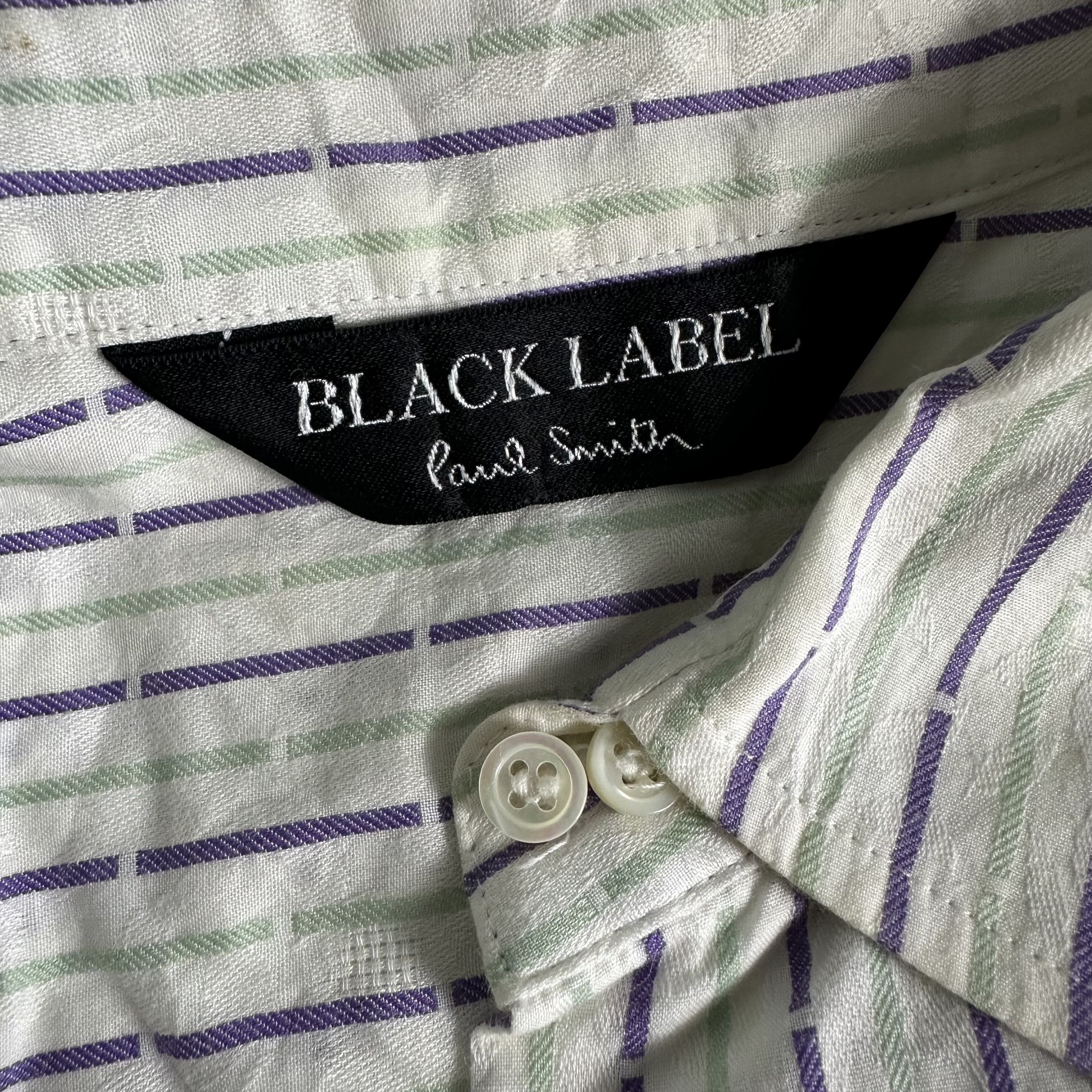 Paul Smith 🔥RARE🔥Paul Smith Black Label Stripes Button Up Shirt Size S / US 4 / IT 40 - 6 Thumbnail