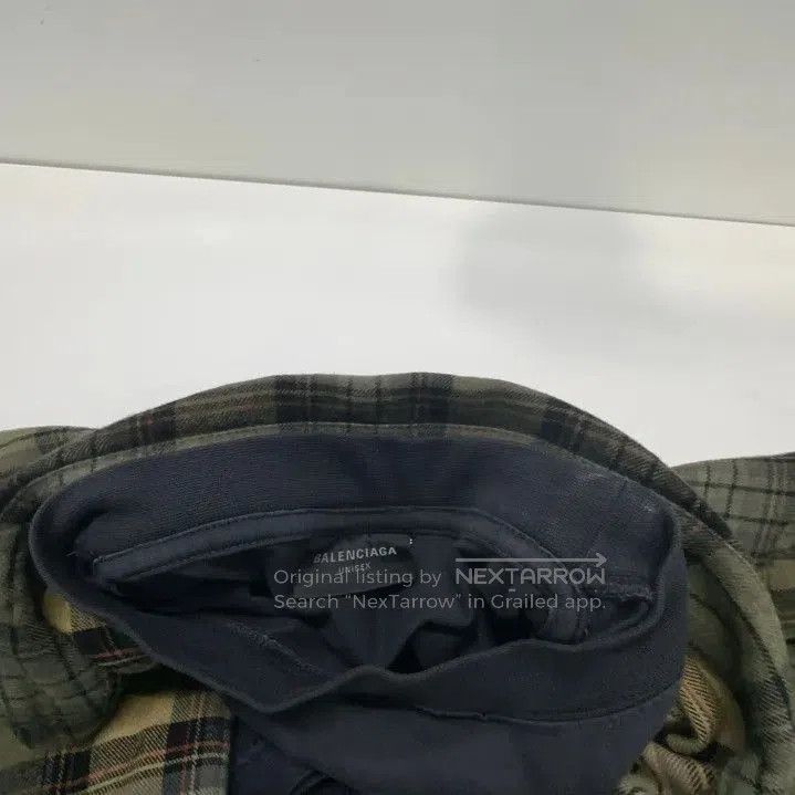 Balenciaga Balenciaga Green Checkered Long Sleeve Shirt. Size US M / EU 48-50 / 2 - 7 Thumbnail