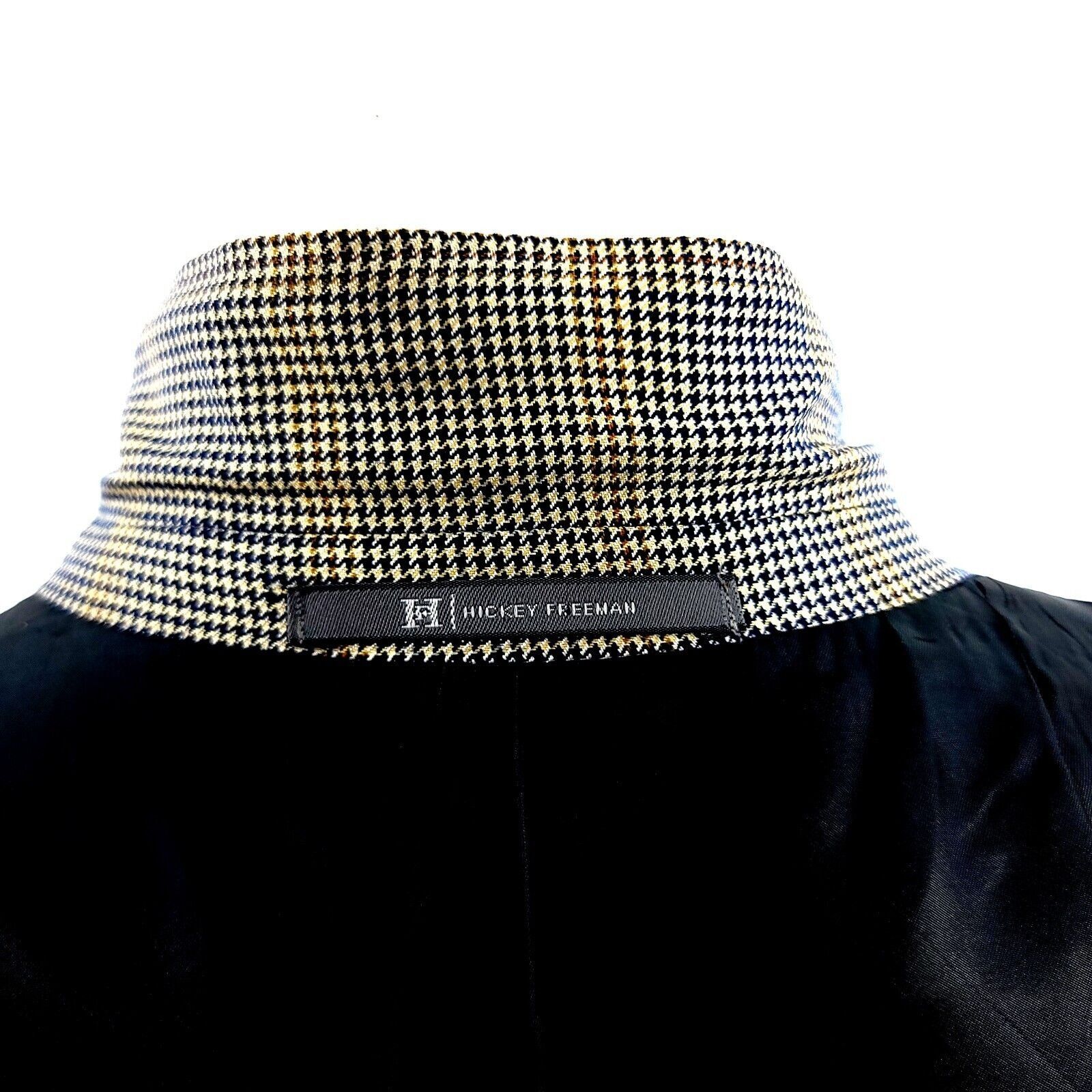 Hickey Freeman Hickey Freeman Silk Worsted Wool 2 Button Sport Coat 42L Blu Size 42L - 10 Thumbnail