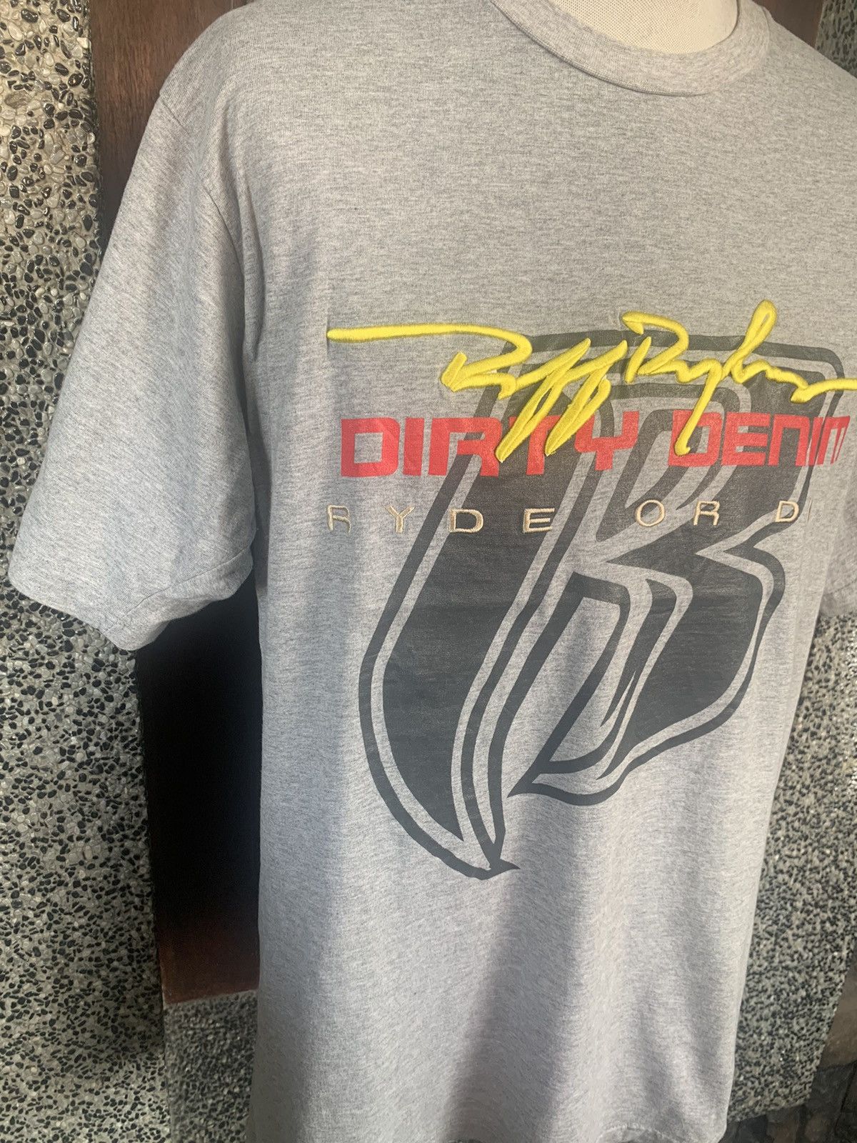 Rap Tees × Ruff Ryders × Vintage Vintage DMX Ruff Ryders Dirty Denim Embroidered T shirt Size US XL / EU 56 / 4 - 5 Thumbnail