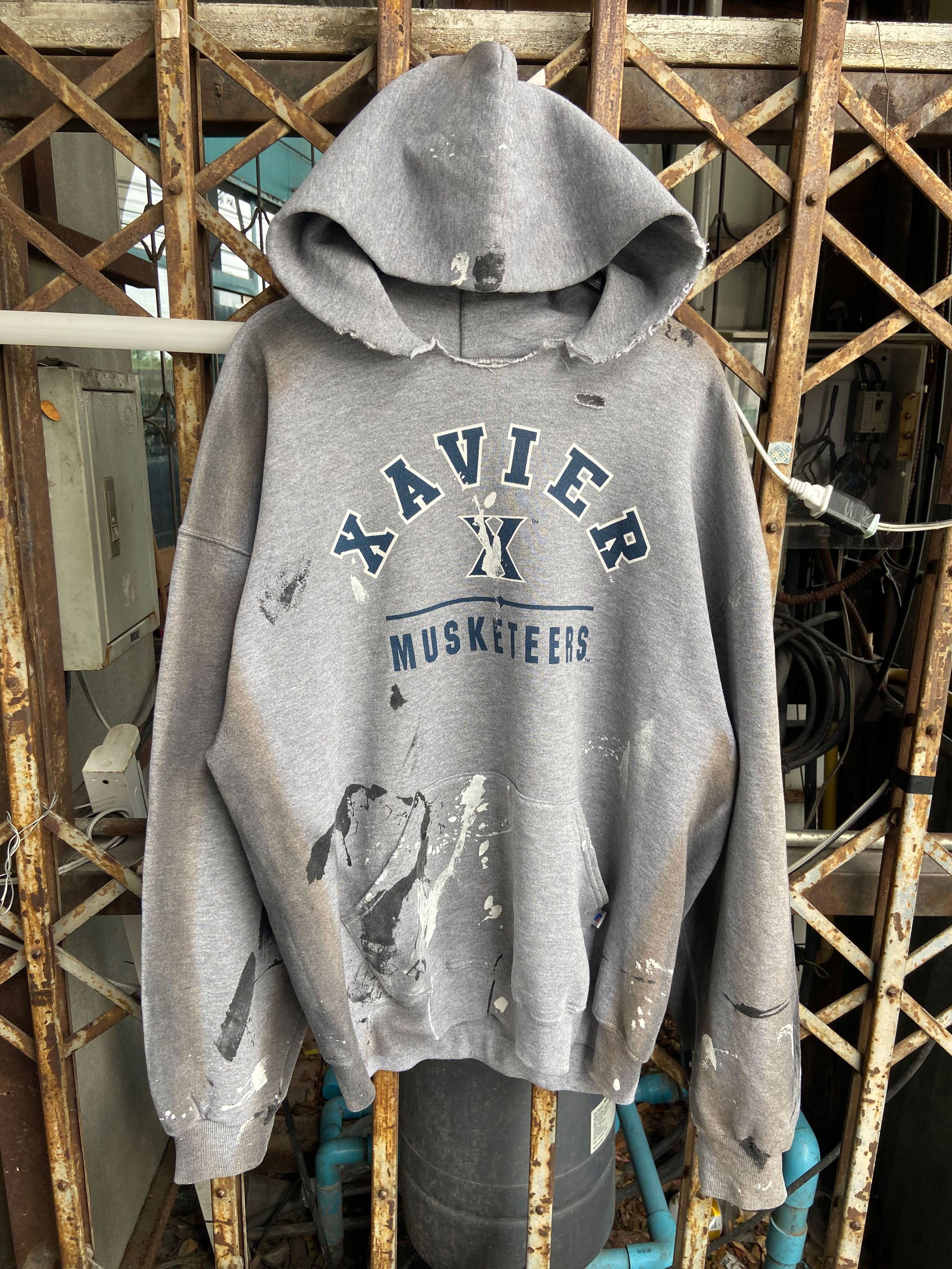 Vintage Vintage "xavier" Russell Athletic Hoodie Size US L / EU 52-54 / 3 - 3 Thumbnail