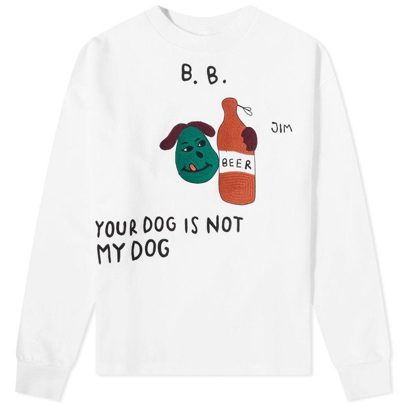 Bode Bode Your Dog Is Not My Dog Crewneck Sweater Size US M / EU 48-50 / 2 - 9 Thumbnail
