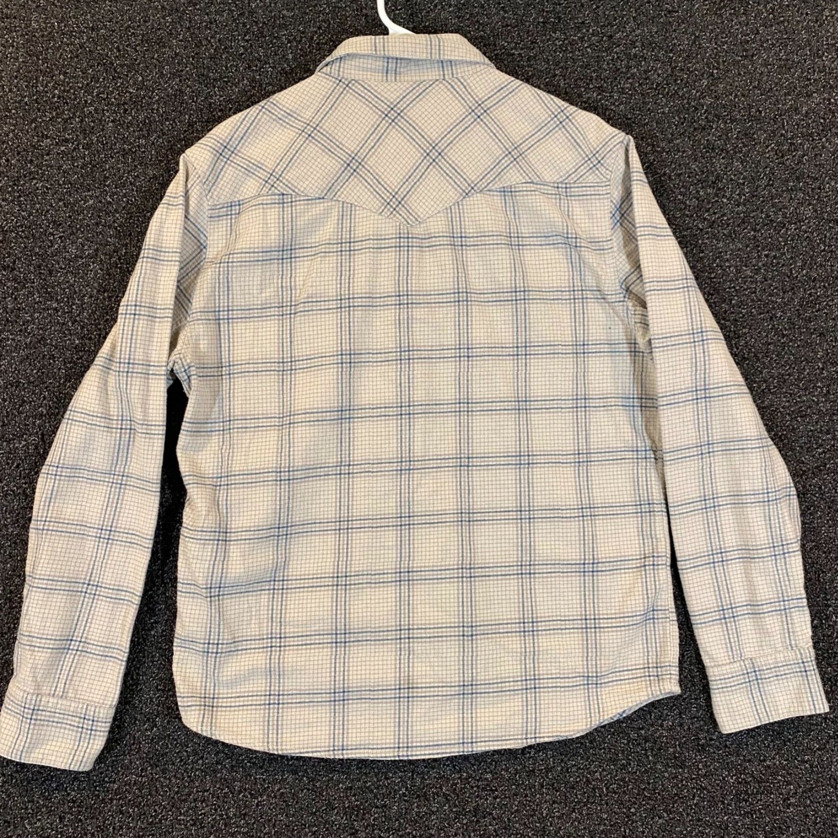 Howler Brothers Howler Brothers Shirt Mens S Gray Blue Plaid Snap Flannel Button Up Long Sleeve Size US S / EU 44-46 / 1 - 7 Thumbnail