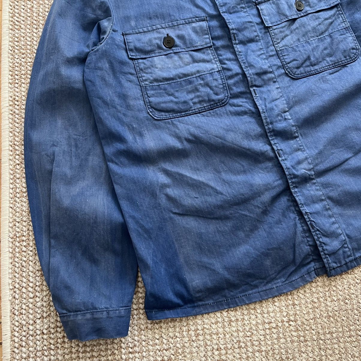 Le Laboureur German sun faded herringbone HBT work jacket Size US L / EU 52-54 / 3 - 4 Thumbnail