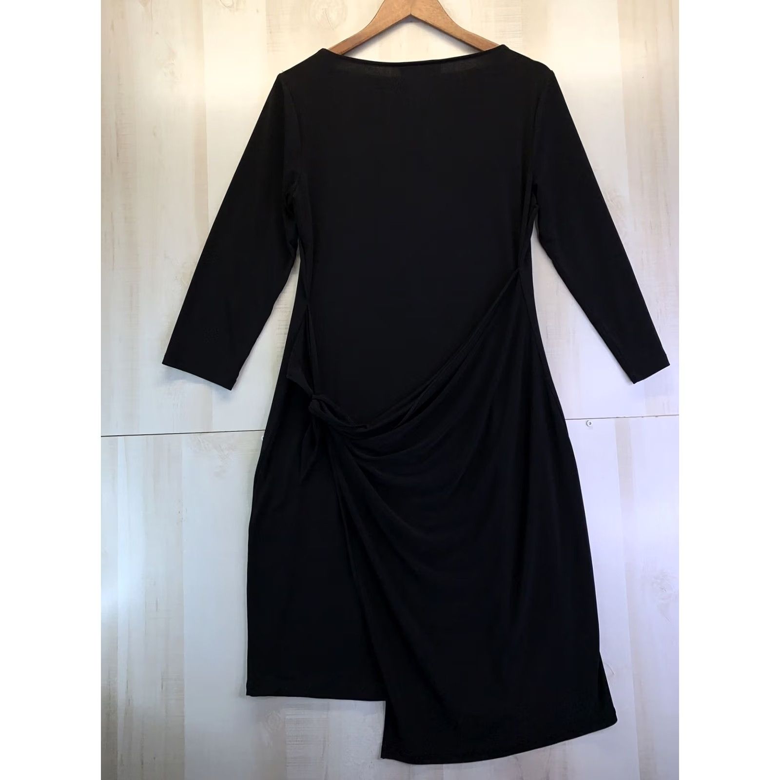 Jones New York Jones New York Dress Women’s L Black 3/4 Sleeve Stretch Tie Back Dress-4450 Size L / US 10 / IT 46 - 5 Thumbnail