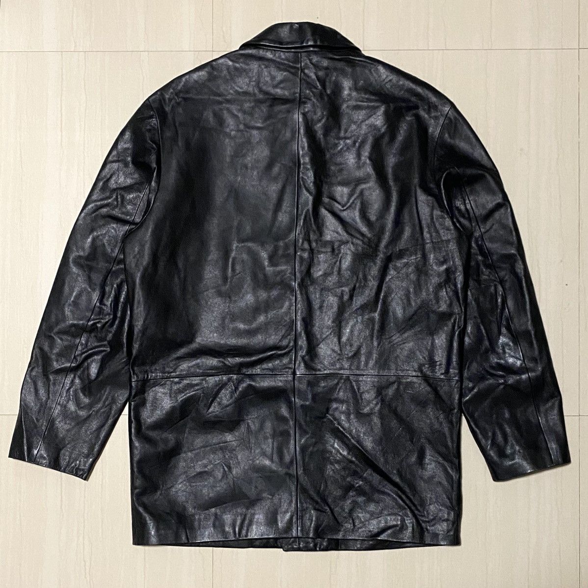 Balenciaga Balenciaga - 1997 Leather Zip-up Jacket Size US L / EU 52-54 / 3 - 10 Thumbnail