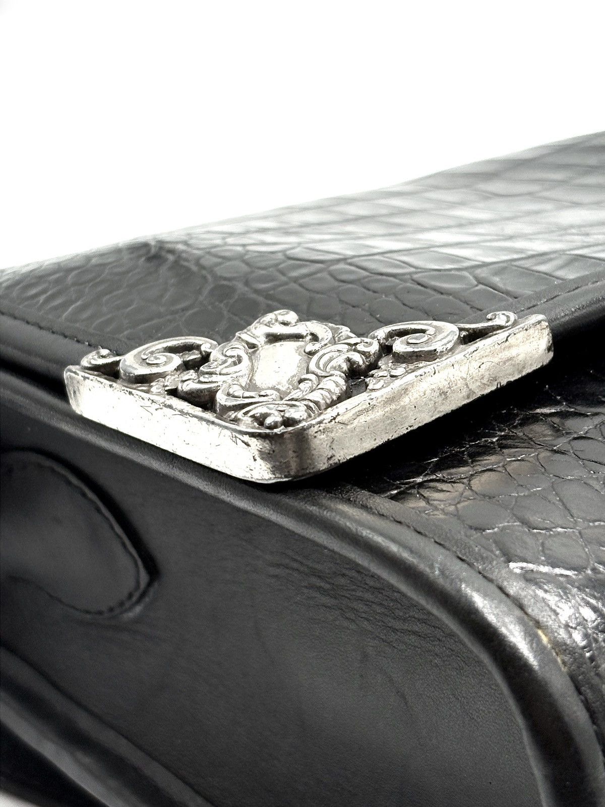 Brighton Brighton Croc-Embossed Leather Crossbody Bag Size ONE SIZE - 8 Thumbnail