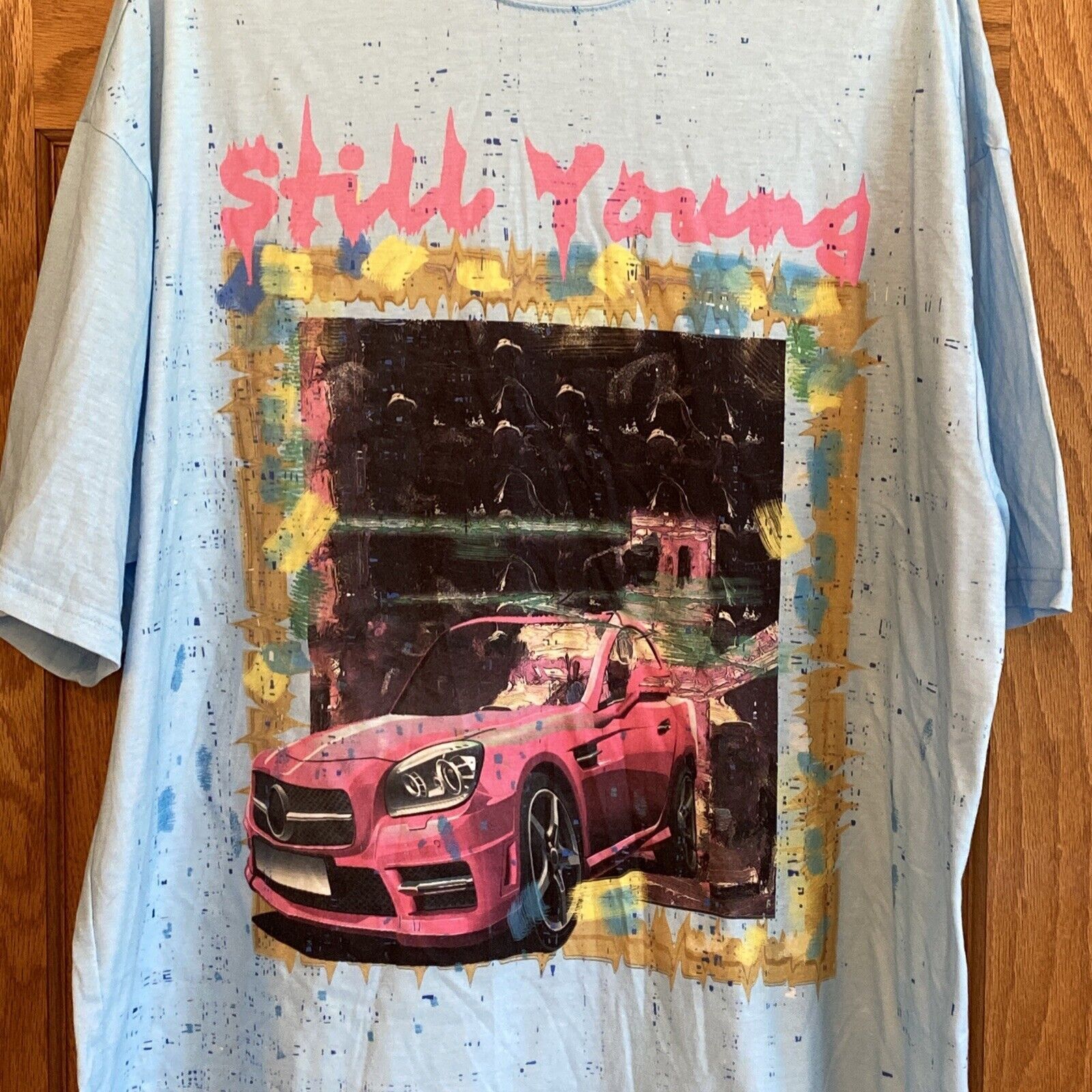 Shein Shein Still Young Graphic Car Print Black T Shirt Mens Size Size US M / EU 48-50 / 2 - 2 Thumbnail