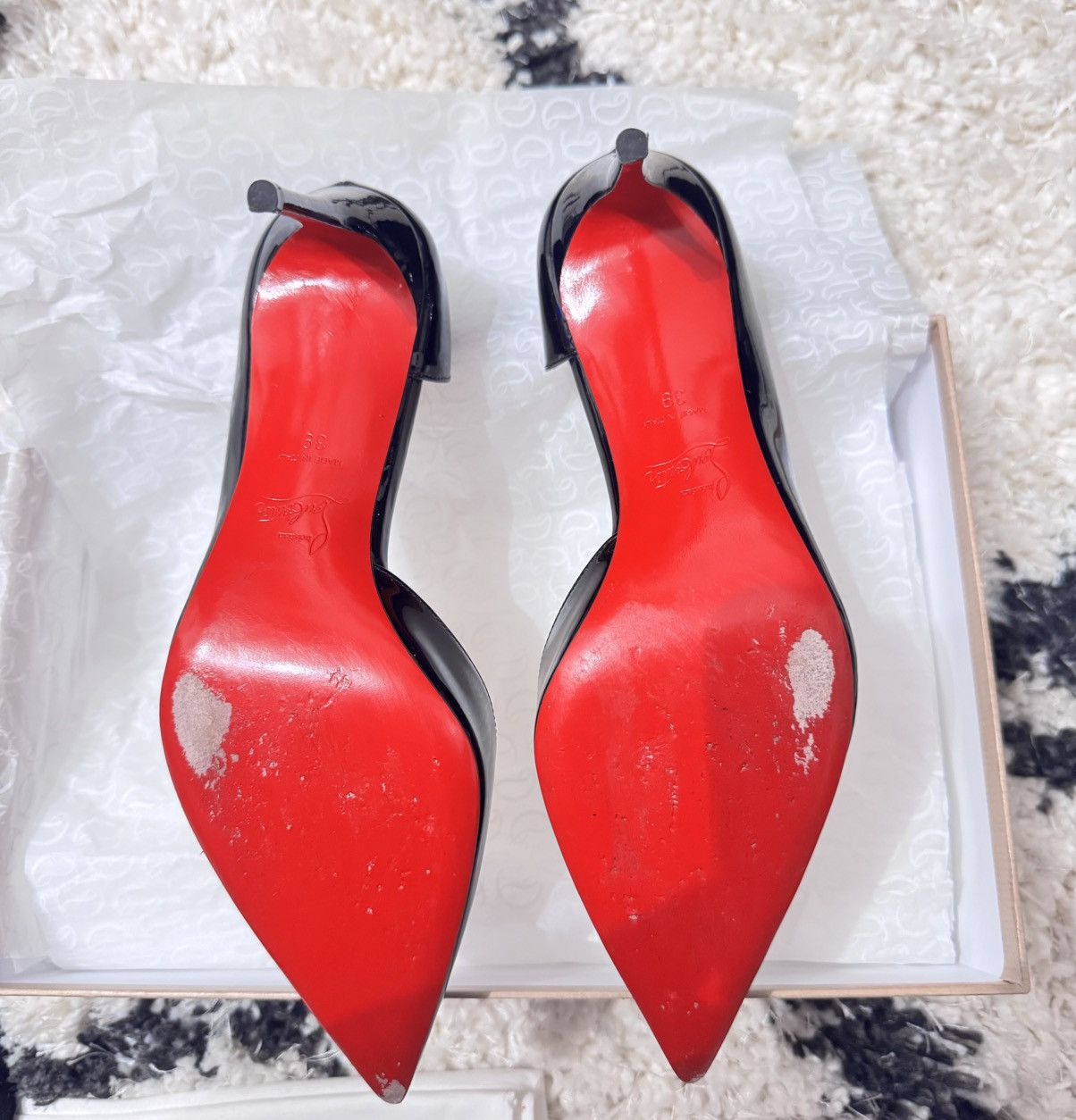 Christian Louboutin Christian Louboutin Iriza 85mm Heels (WORN ONLY ONCE) Size US 9 / IT 39 - 5 Thumbnail