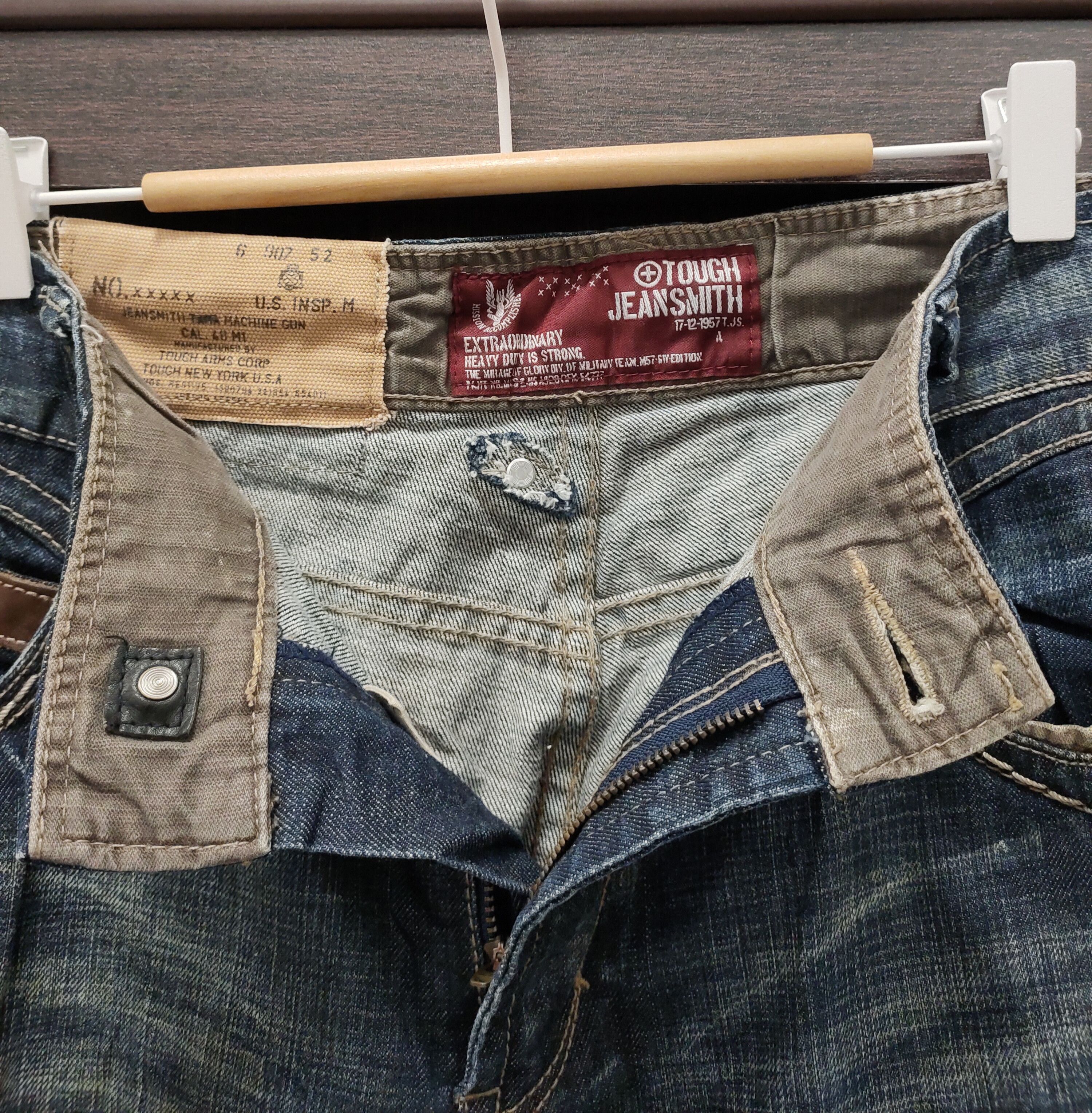 Tribal Streetwear 💥 Tough Jeansmith Machine Gun Flared Denim💥 Size US 36 / EU 52 - 4 Thumbnail