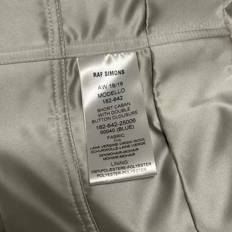 Raf Simons Raf Simons AW 18/19 Short caban with double button closure- Size US M / EU 48-50 / 2 - 4 Thumbnail