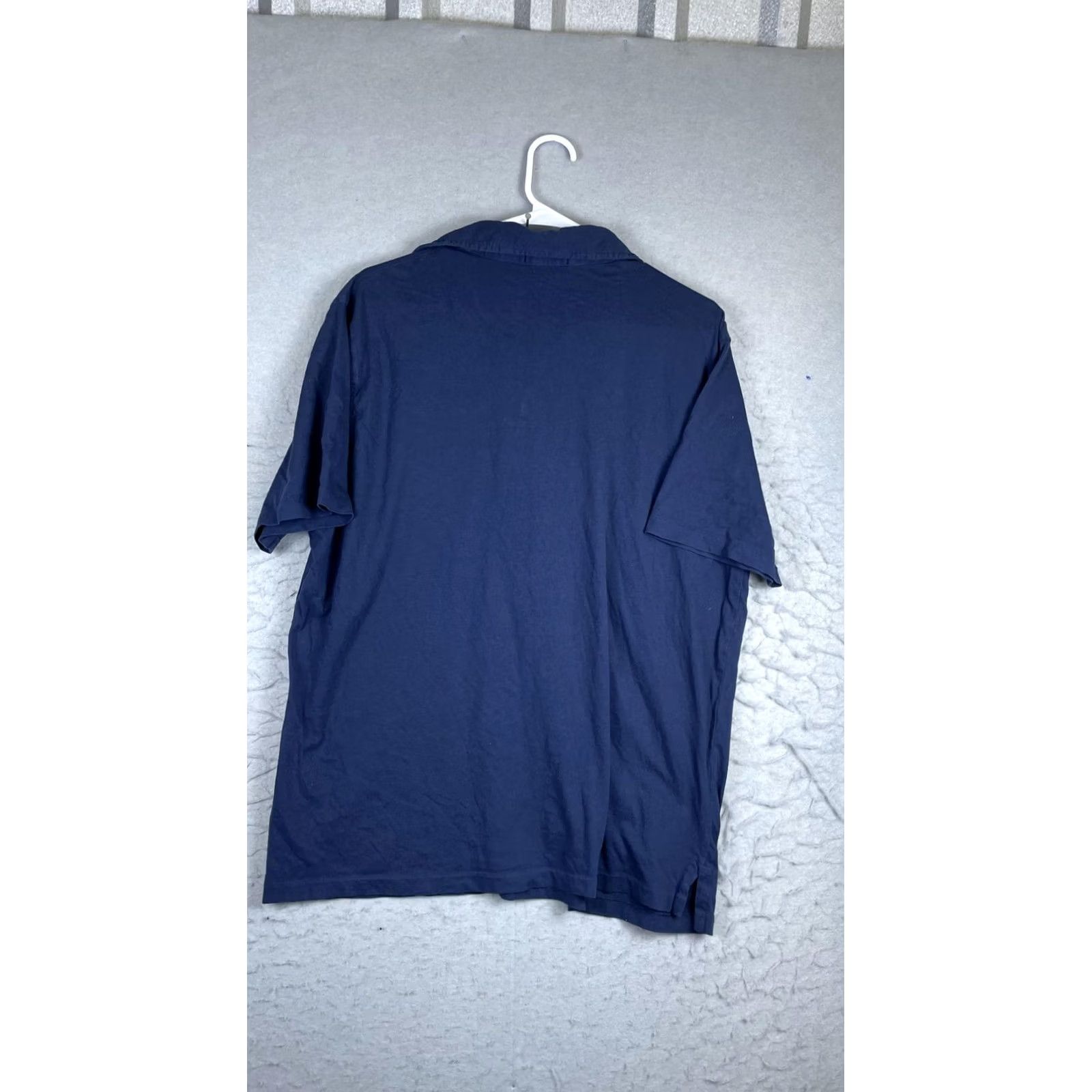 Polo Ralph Lauren Polo Ralph Lauren Polo Shirt Mens Large Blue Solid Pocket Pony Logo Short Sleeve Size US L / EU 52-54 / 3 - 6 Thumbnail
